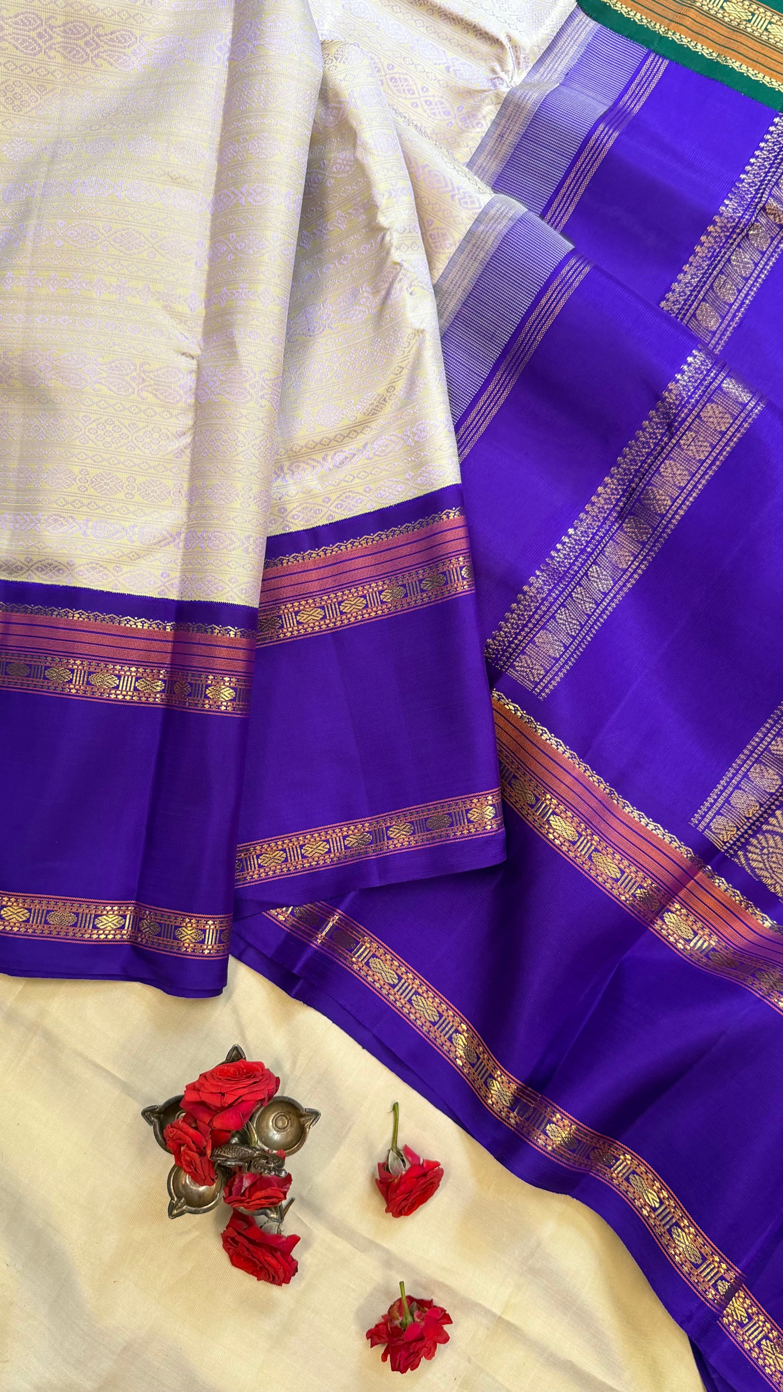 Master weaver double palla saree / Kanjipuram silk