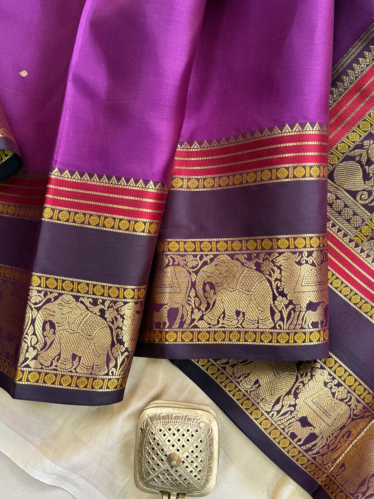 Purple unique border / Special Edition Silk CLSA11883
