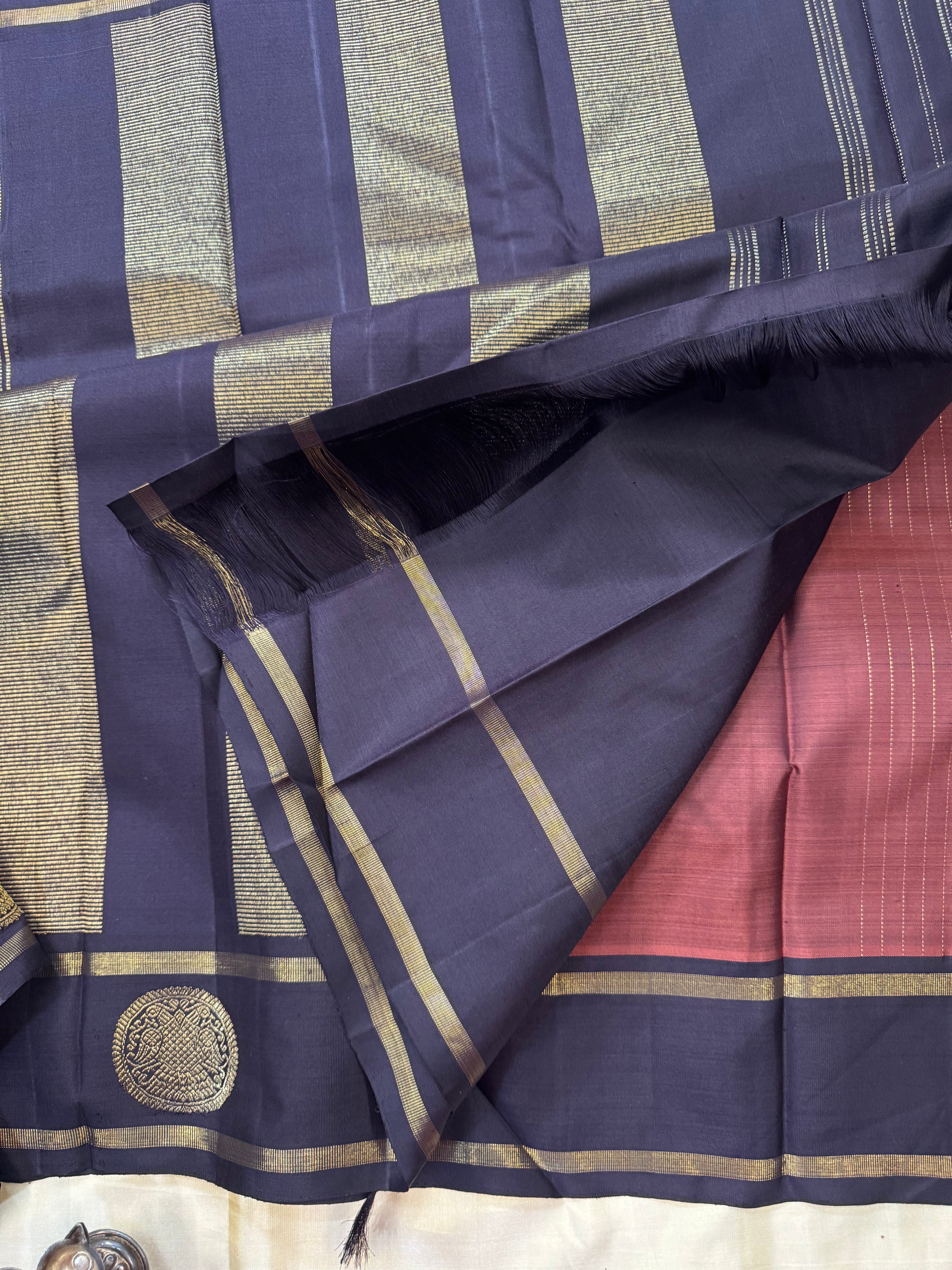 OOSIVANAM border Kolam Butta classic kanjipuram silk