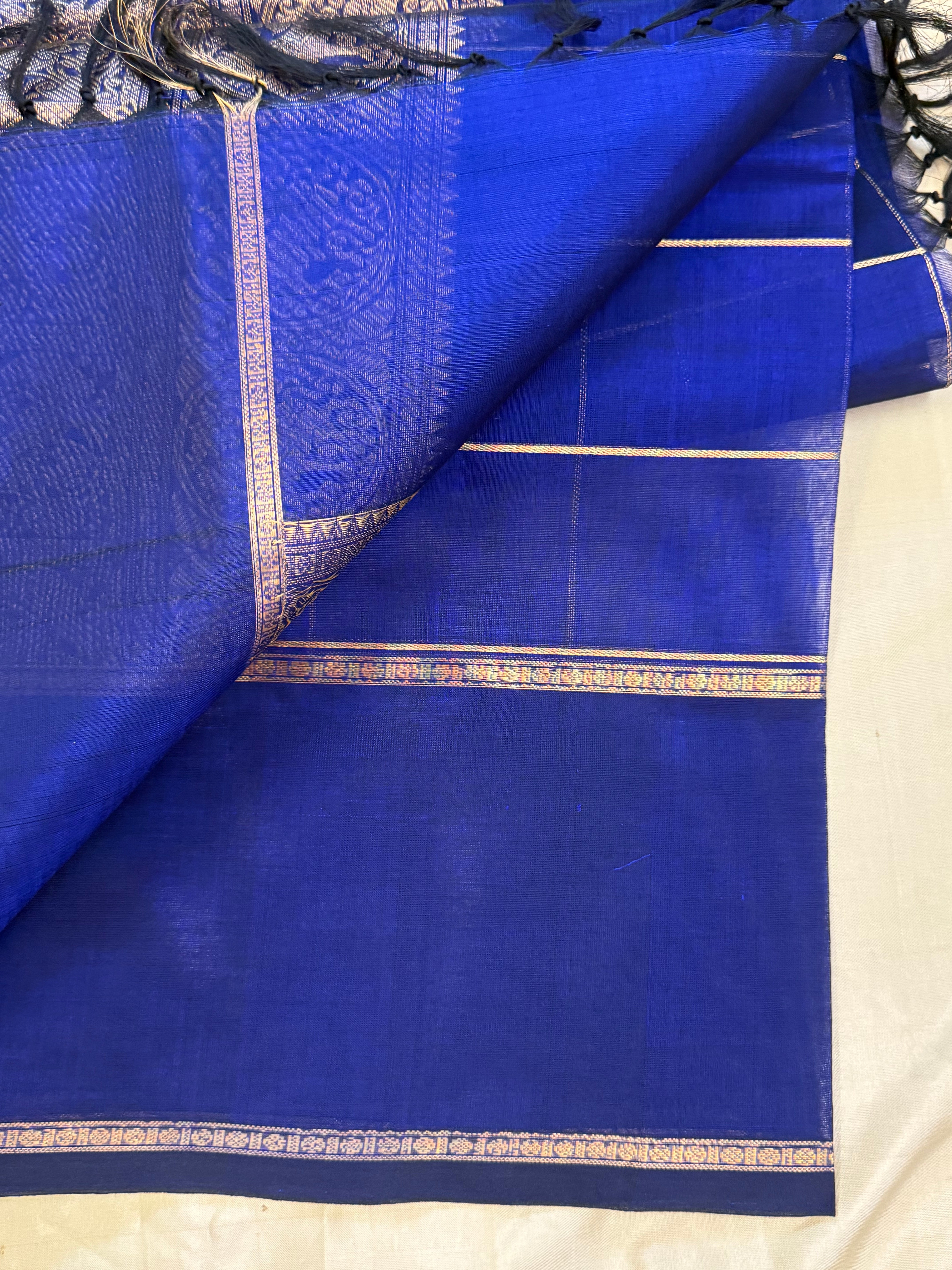 Blue kattam butta / Silk Cotton