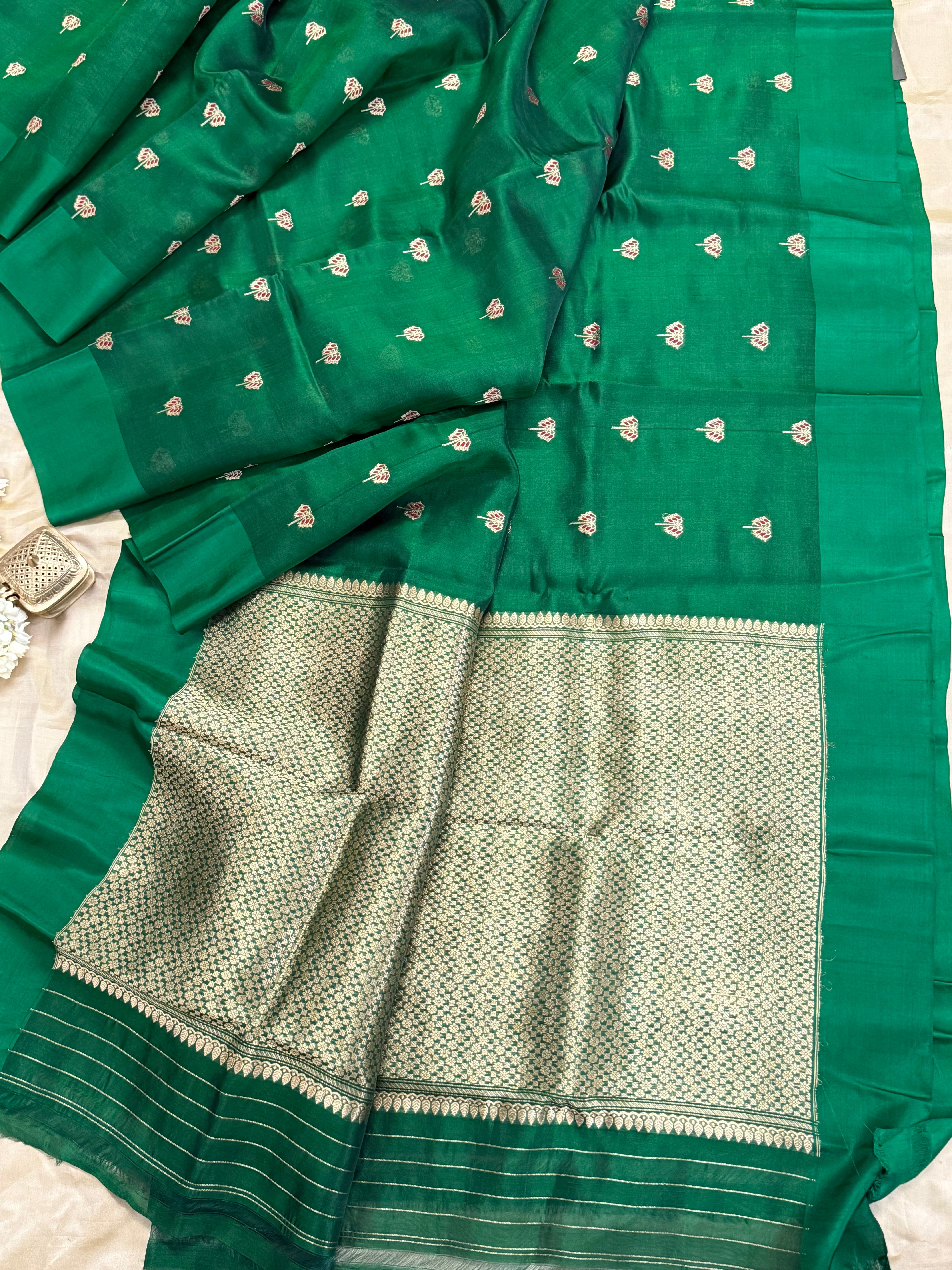 Green Revival / Chanderi Silk