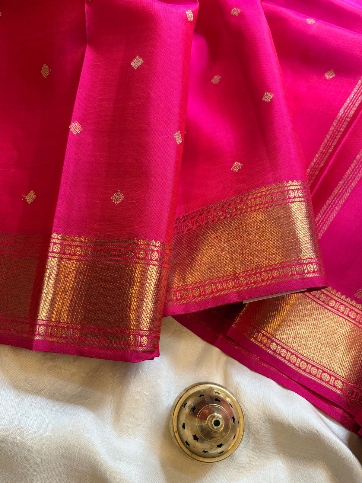 Rani pink Beñaras pet/ kanjipuram silk
