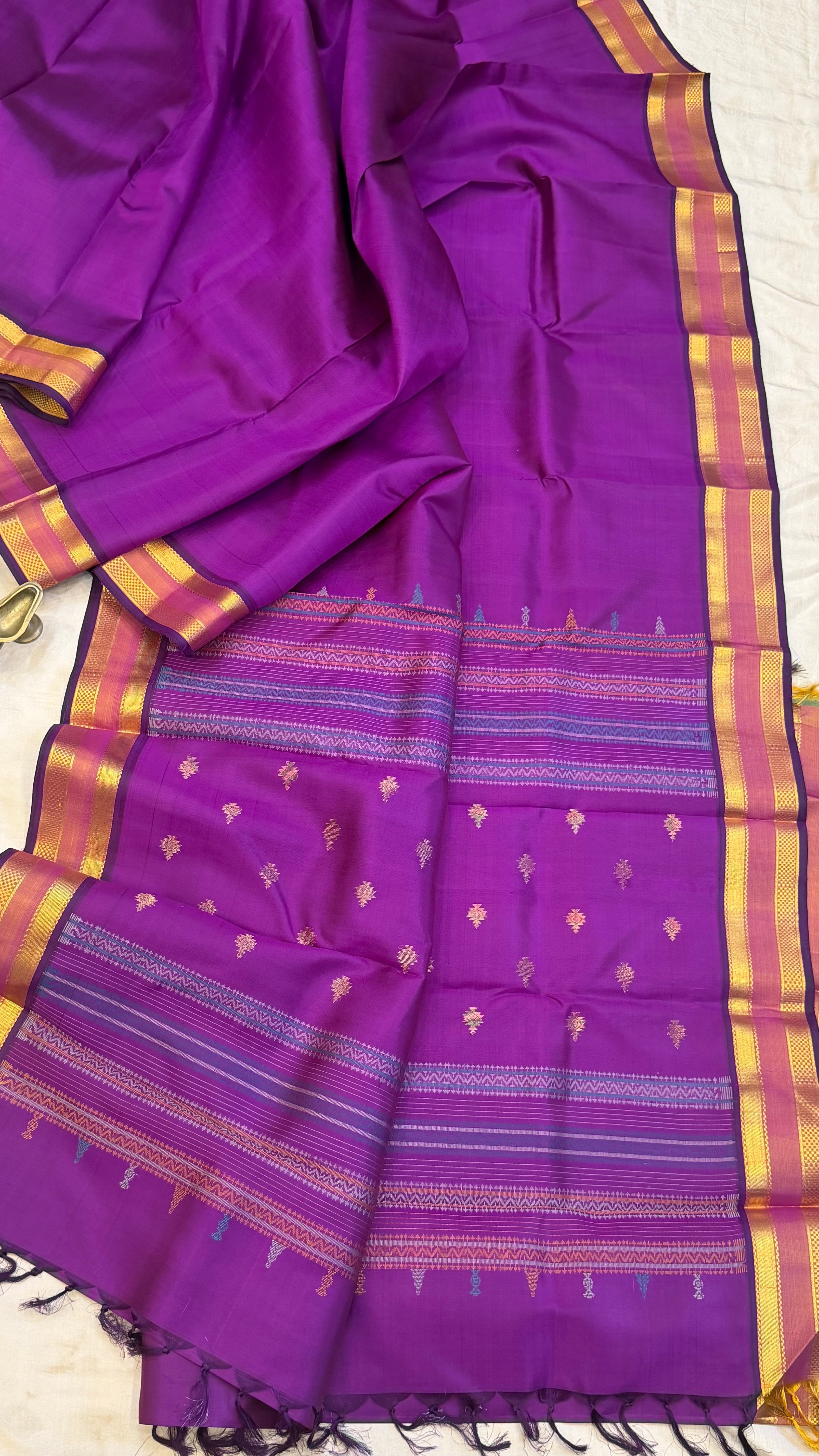Vadamalli unique pallu/ Arani silk