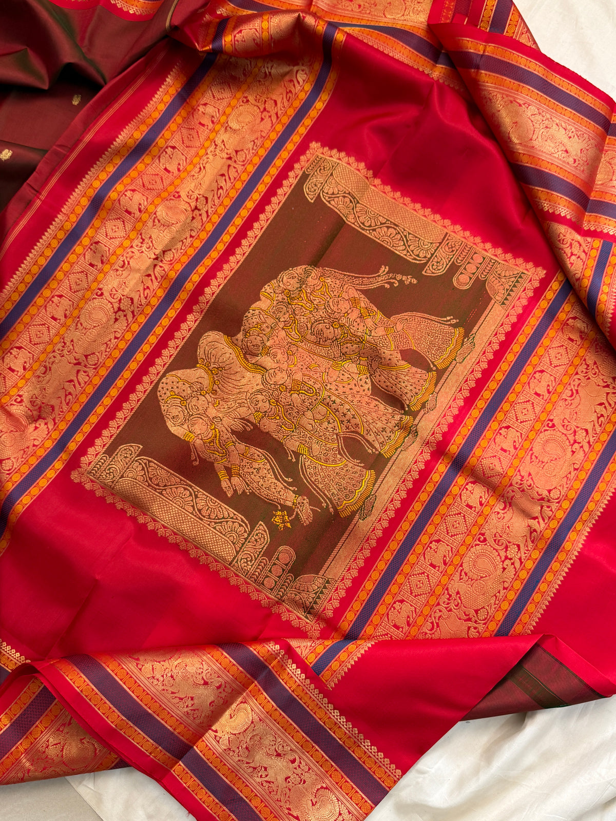 special edition- unique pallu and pure silk sarees clsa 12582