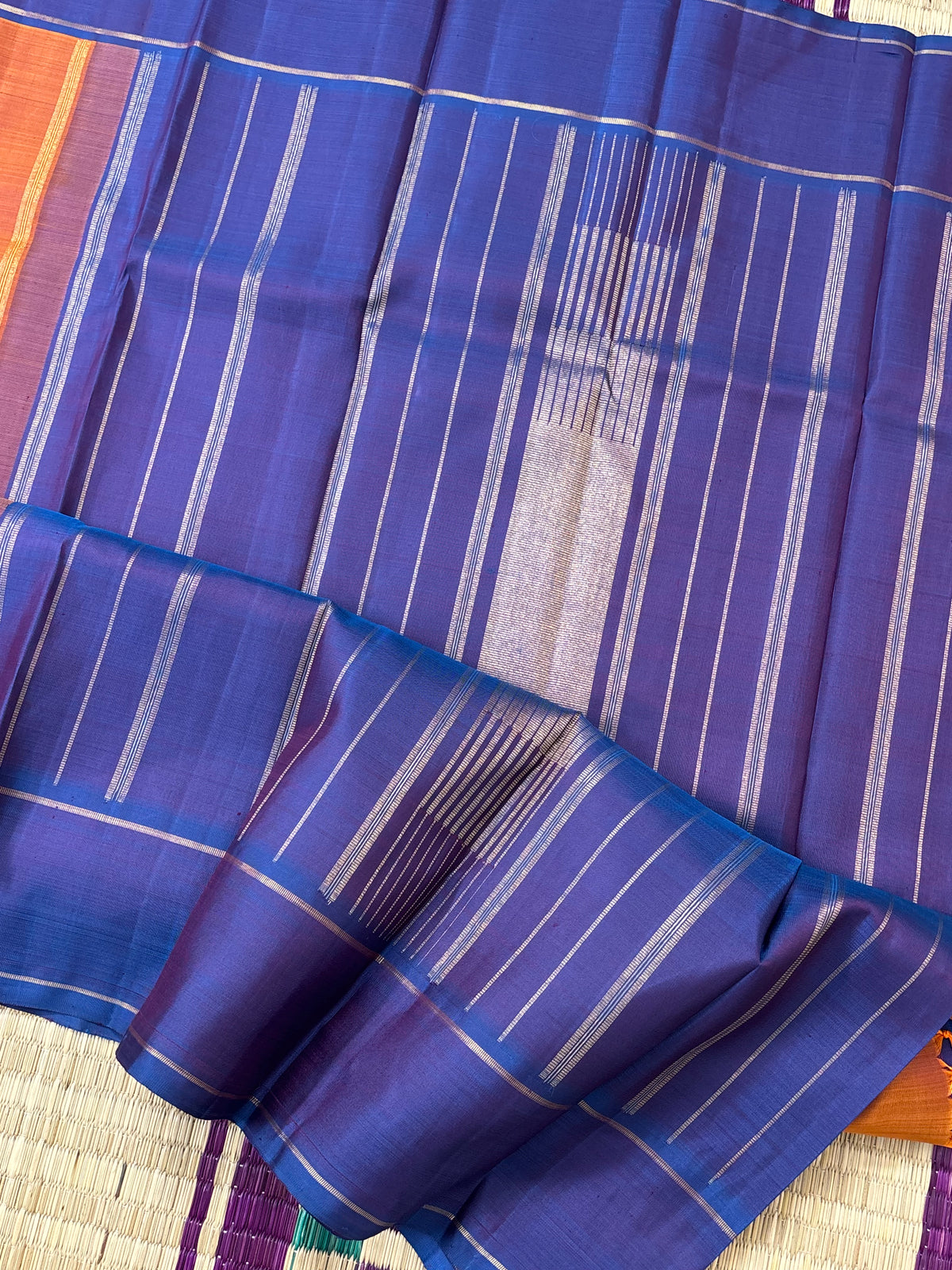 Rustic honey colour pure zari/kanjipuram silk saree clsa 11284
