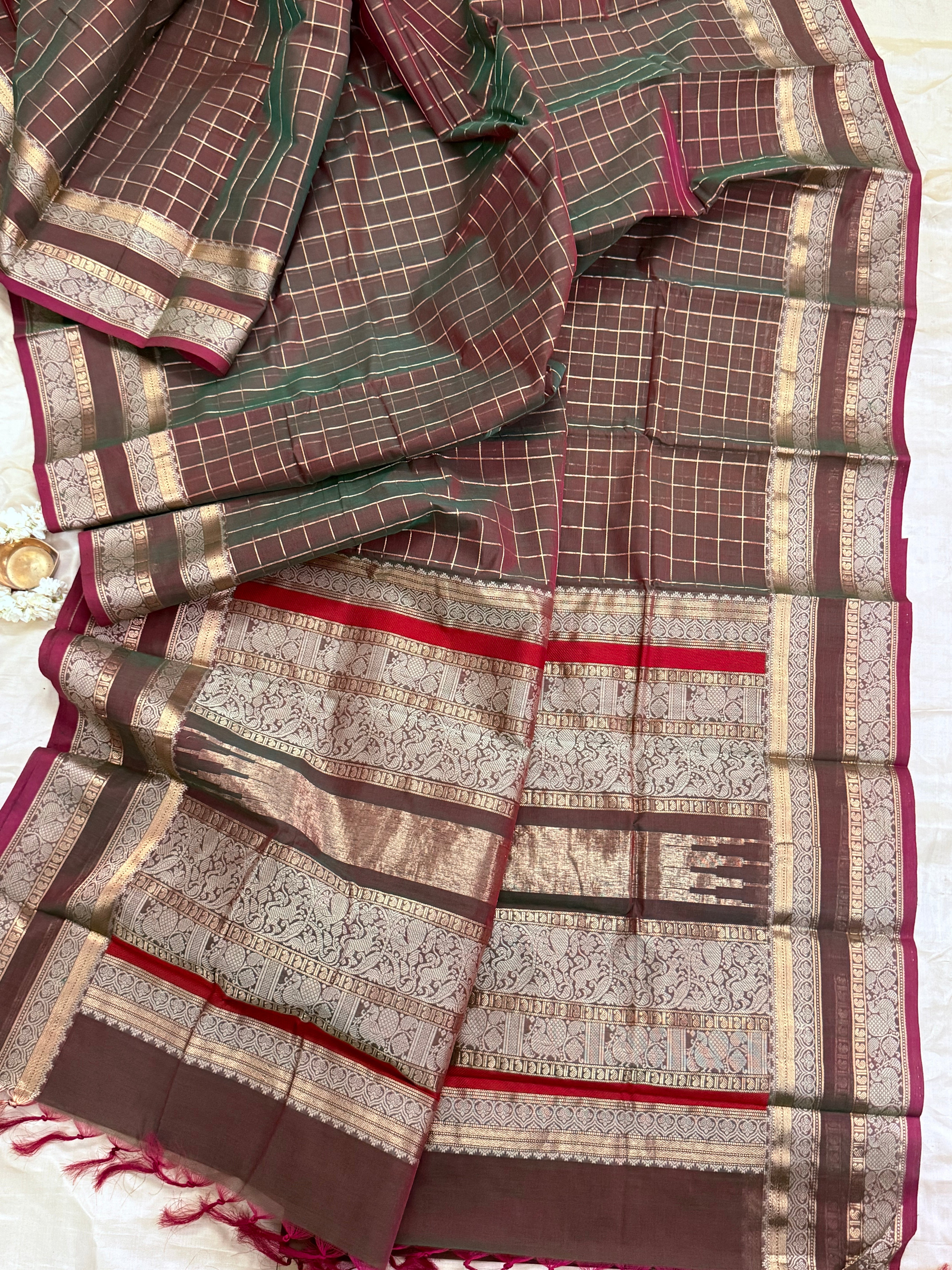 Maanthulir shot pink kattam / Kanchi Cotton