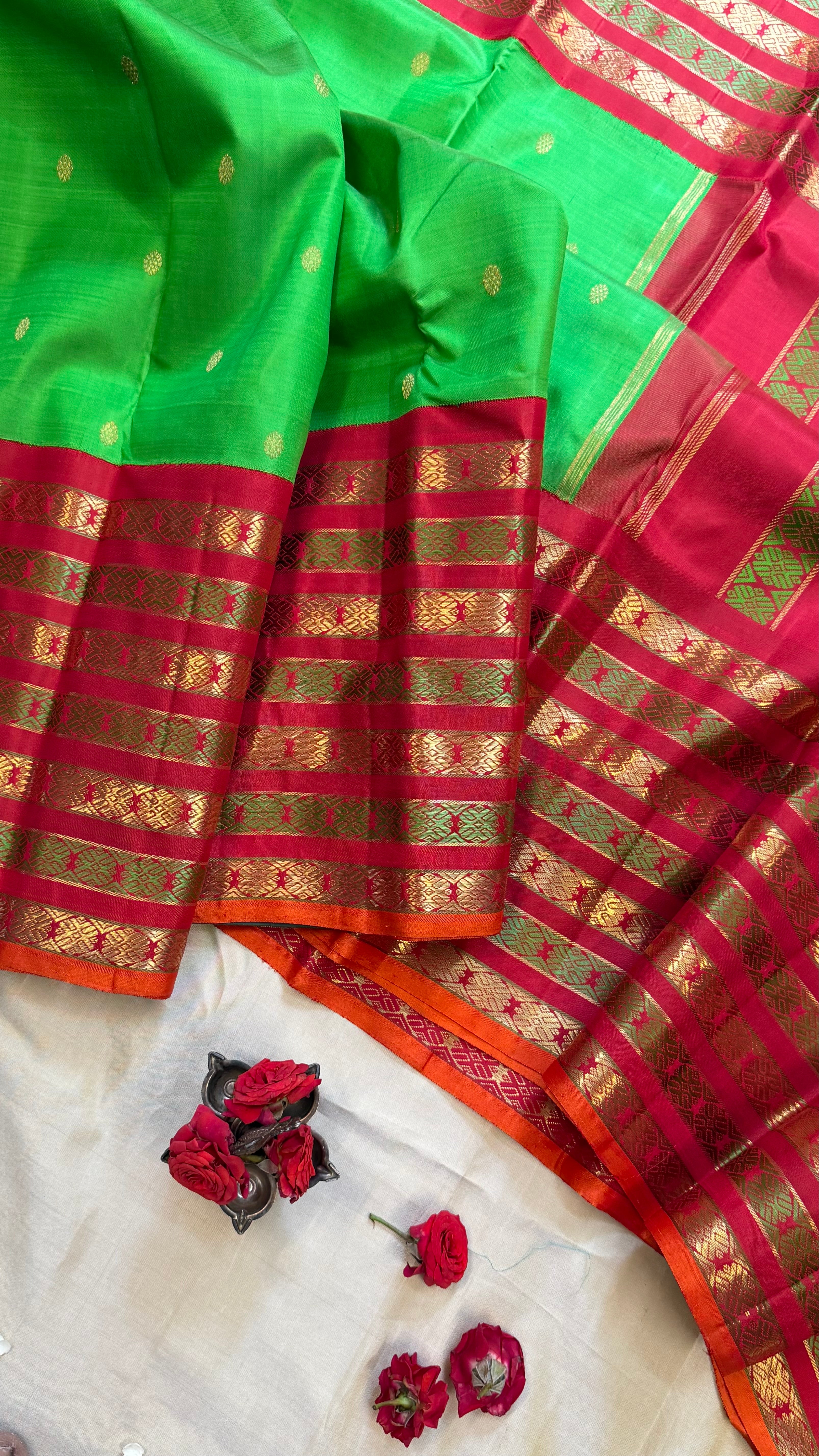 Vintage revival varisapet Kai Korvai / Kanjipuram silk