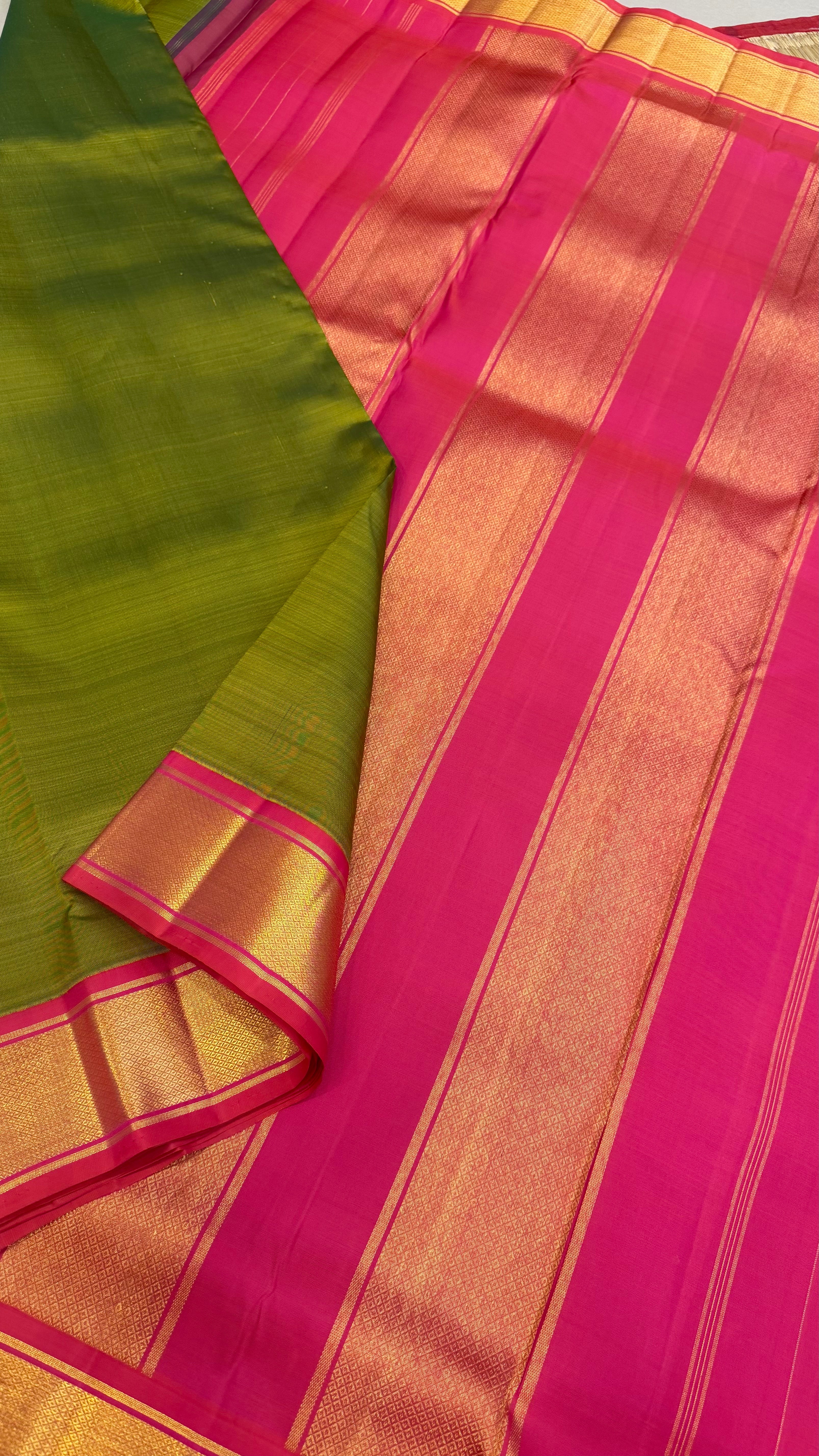 10 yards korvai Kanjipuram silk