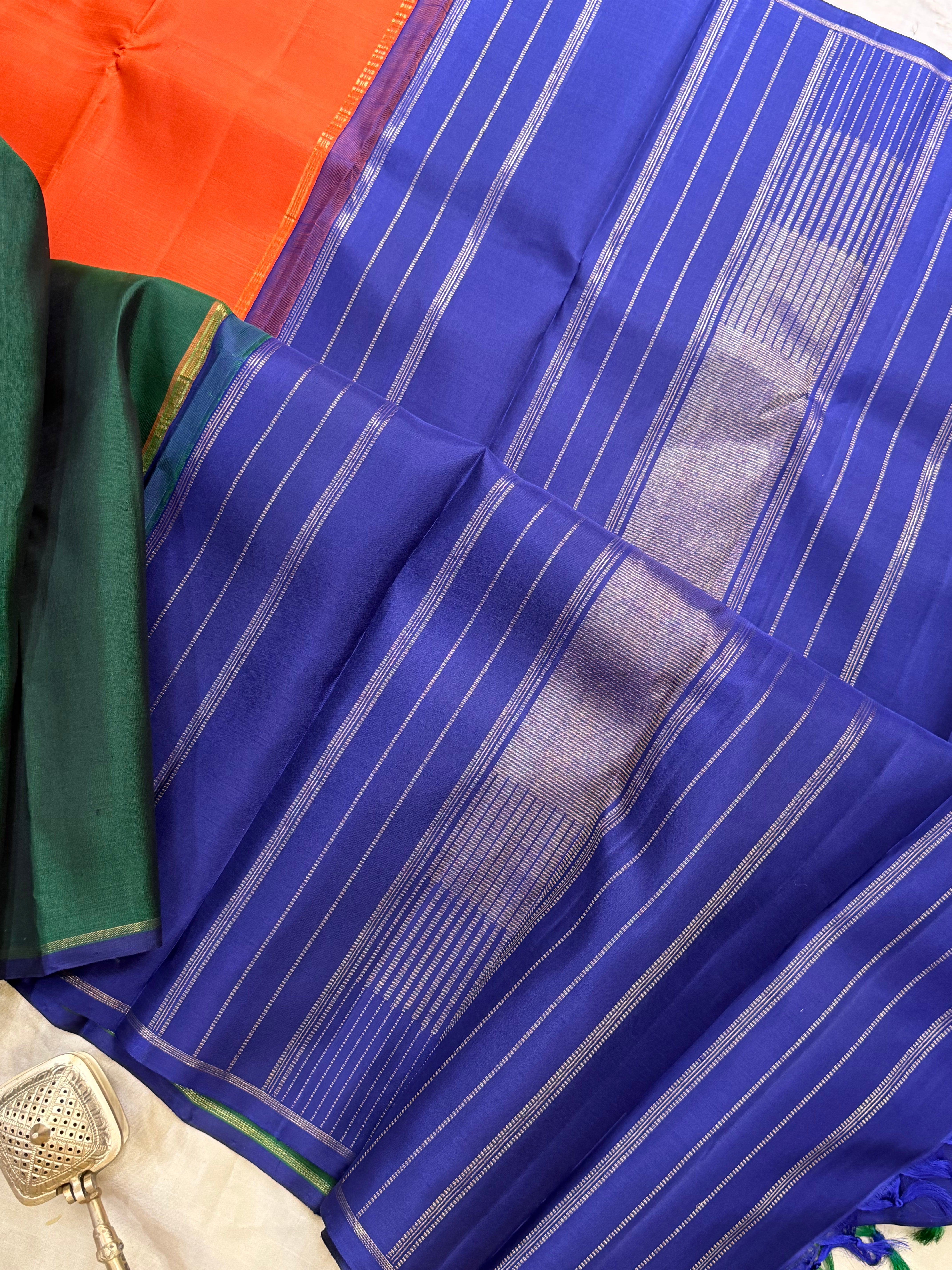 Half and half Korvai Kanjipuram / Budget friendly Kanjipuram silk sarees