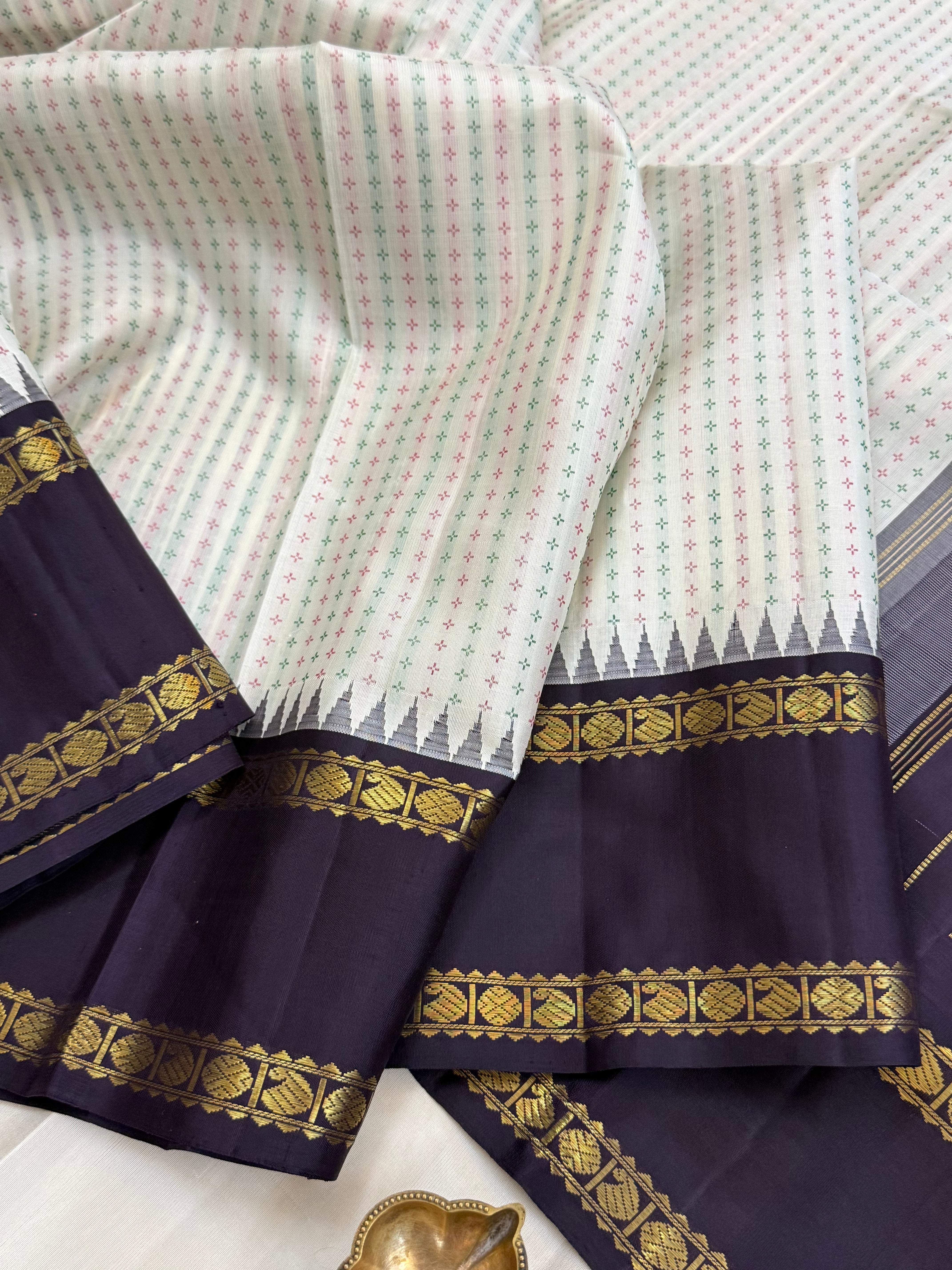 Plus Butta small temple with Korvai / kanjipuram silk saree clsa 9929