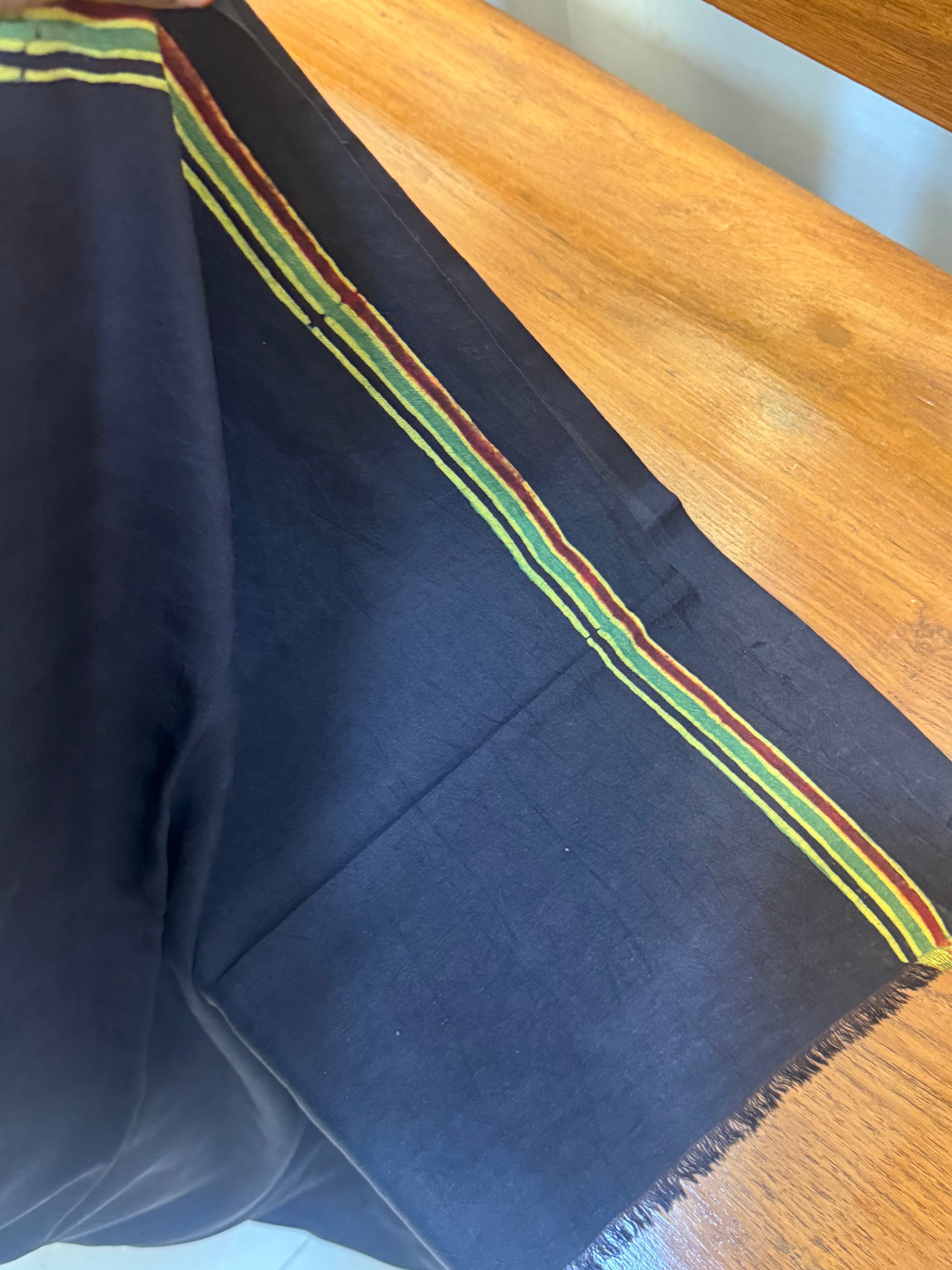 Horse printed Pracheen Ajrakh in pure silk