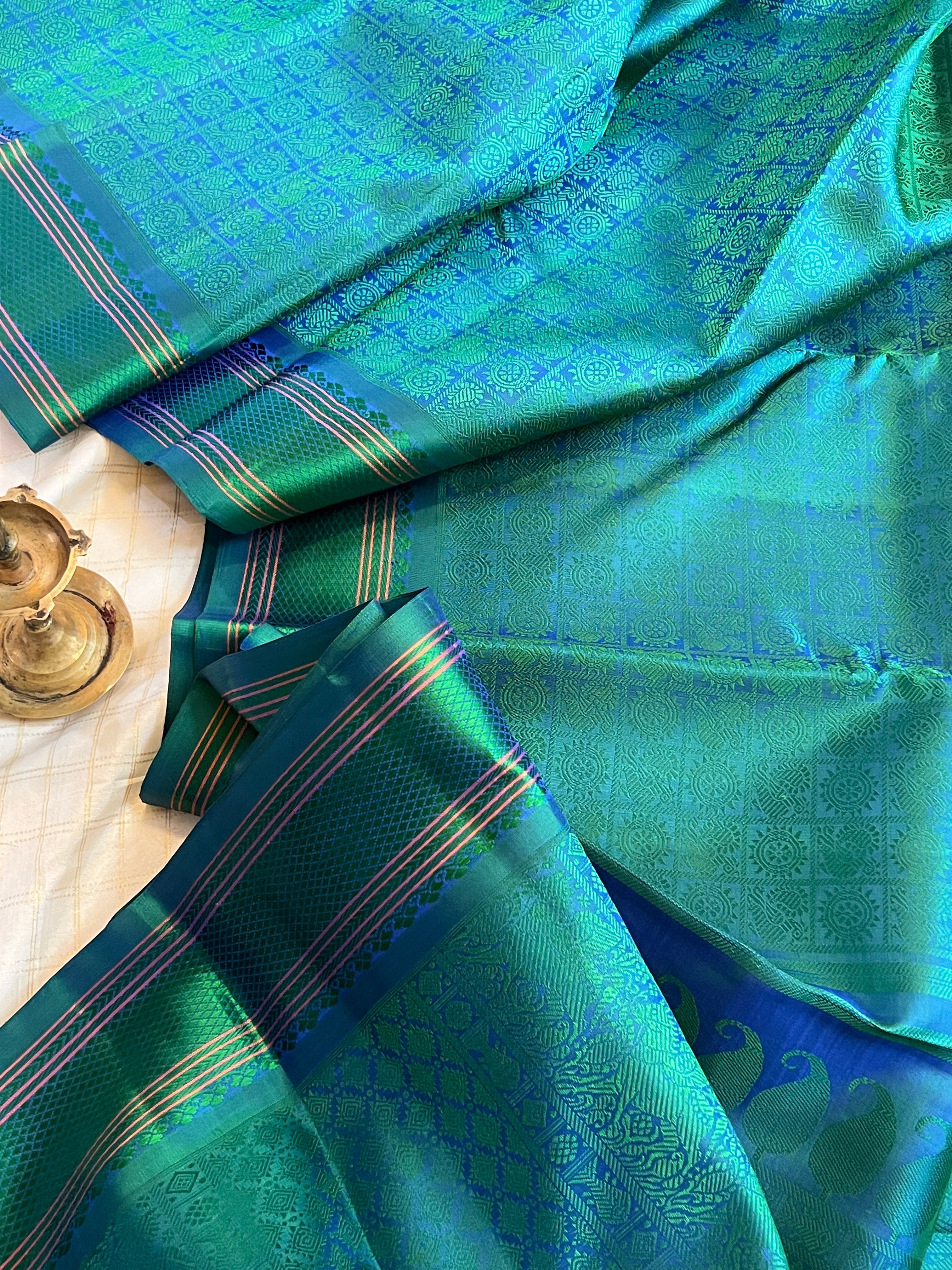 1000 butta Thread work / Kanjipuram silk CLSA9870