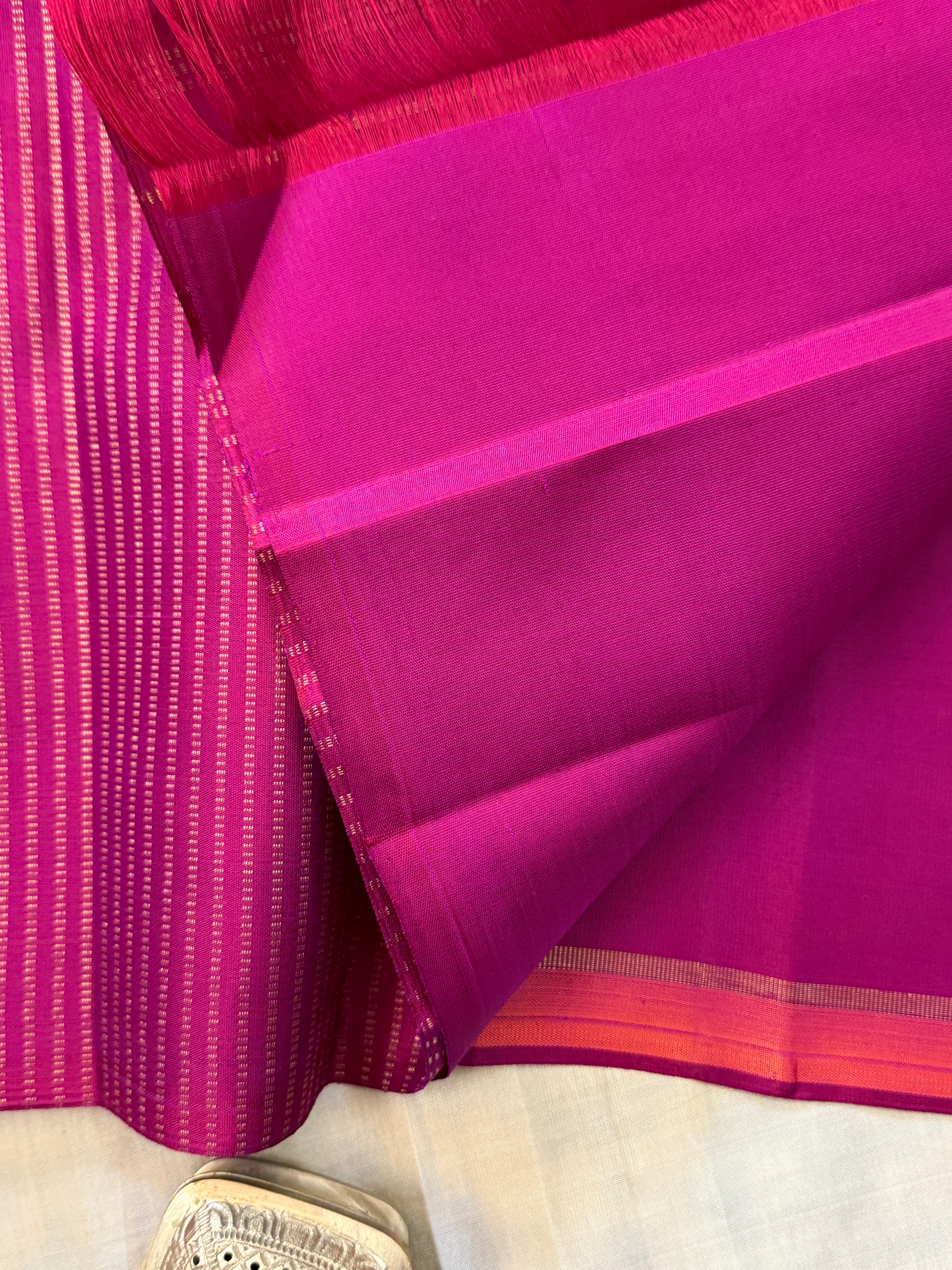 Chettinad kattam border butta / Kanjipuram silk clsa 11574