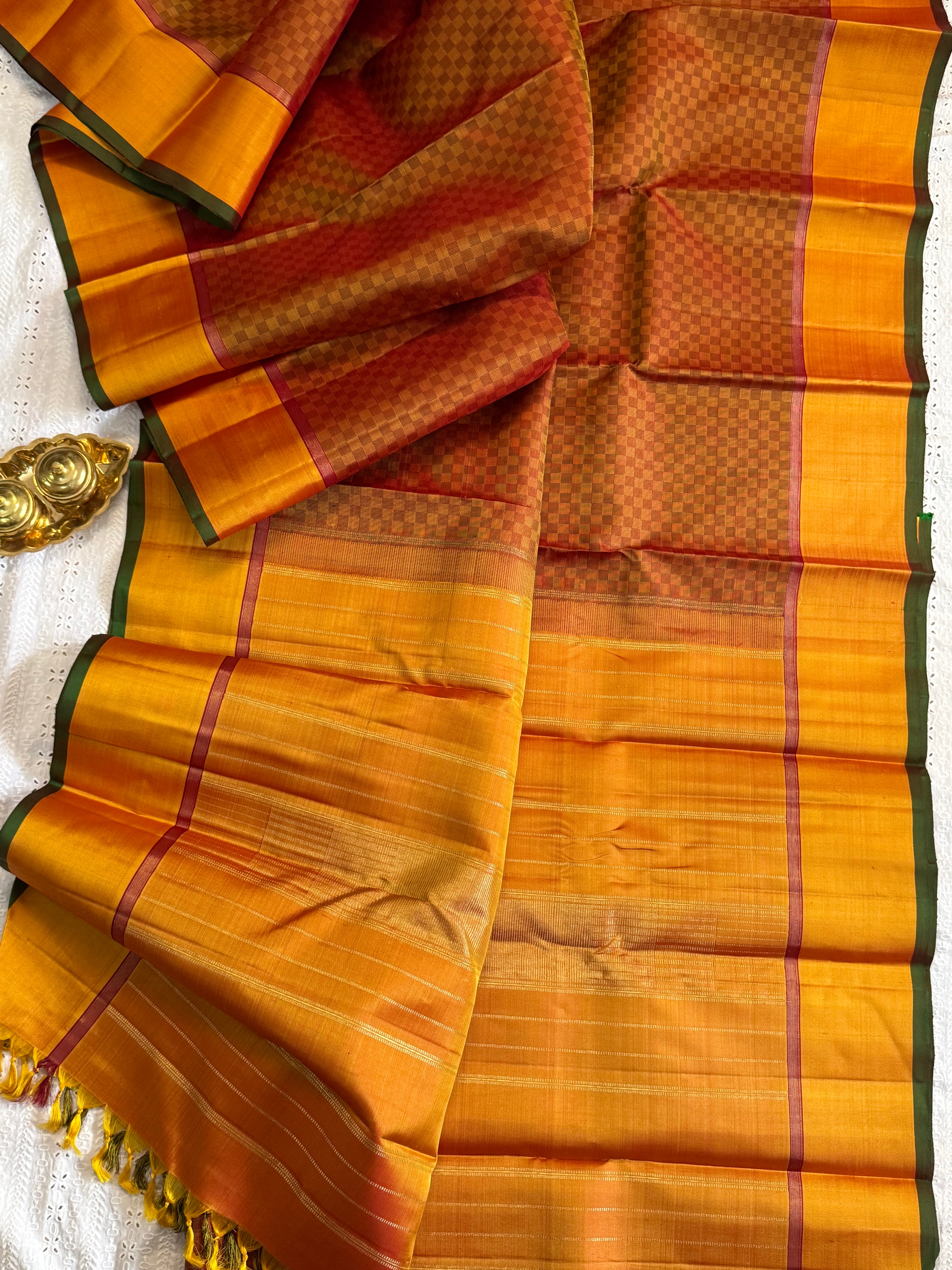 Mustard paimadi / Kanjipuram silk