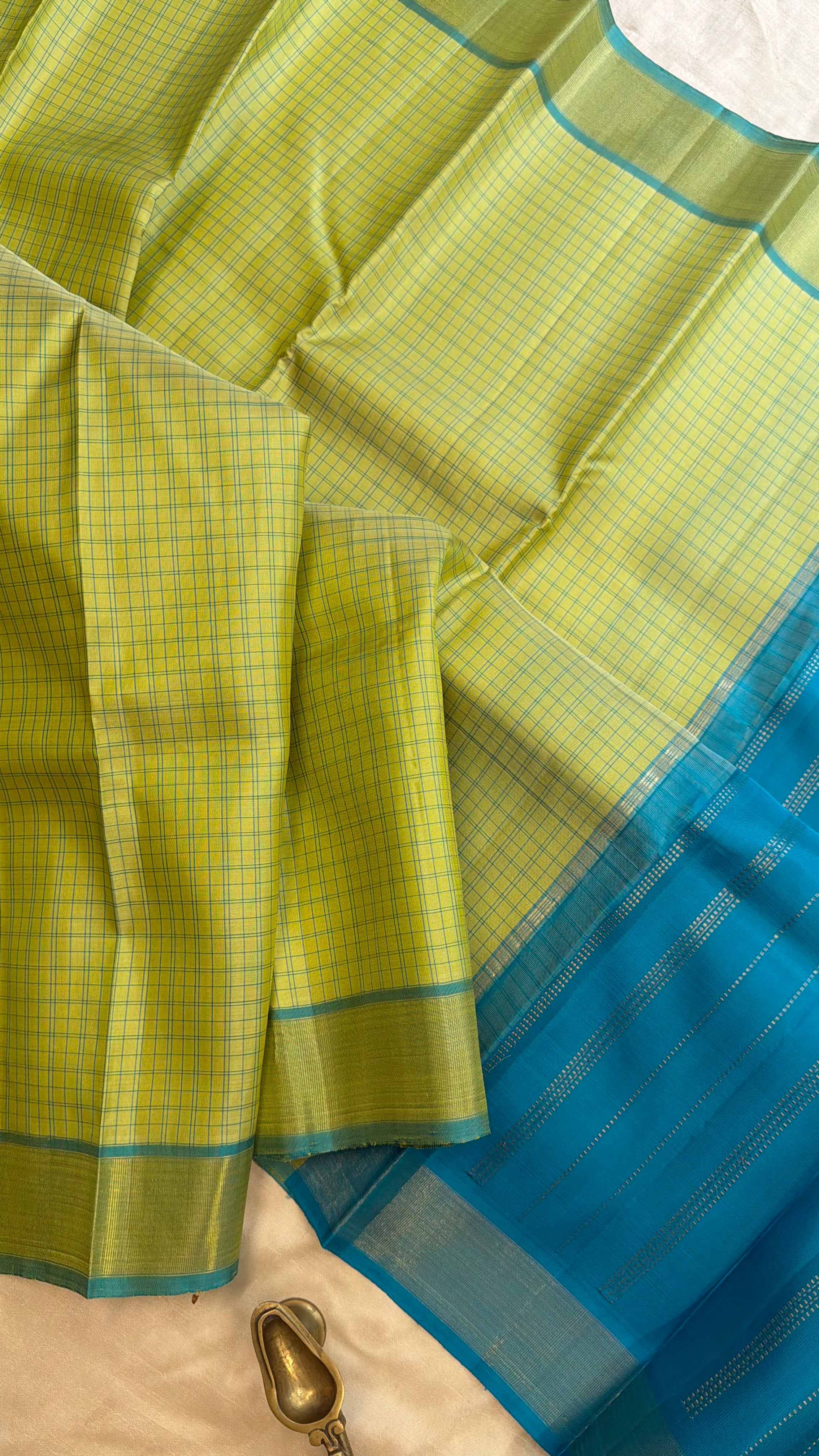 Elakai Chettinad Kattam / Kanjipuram silk