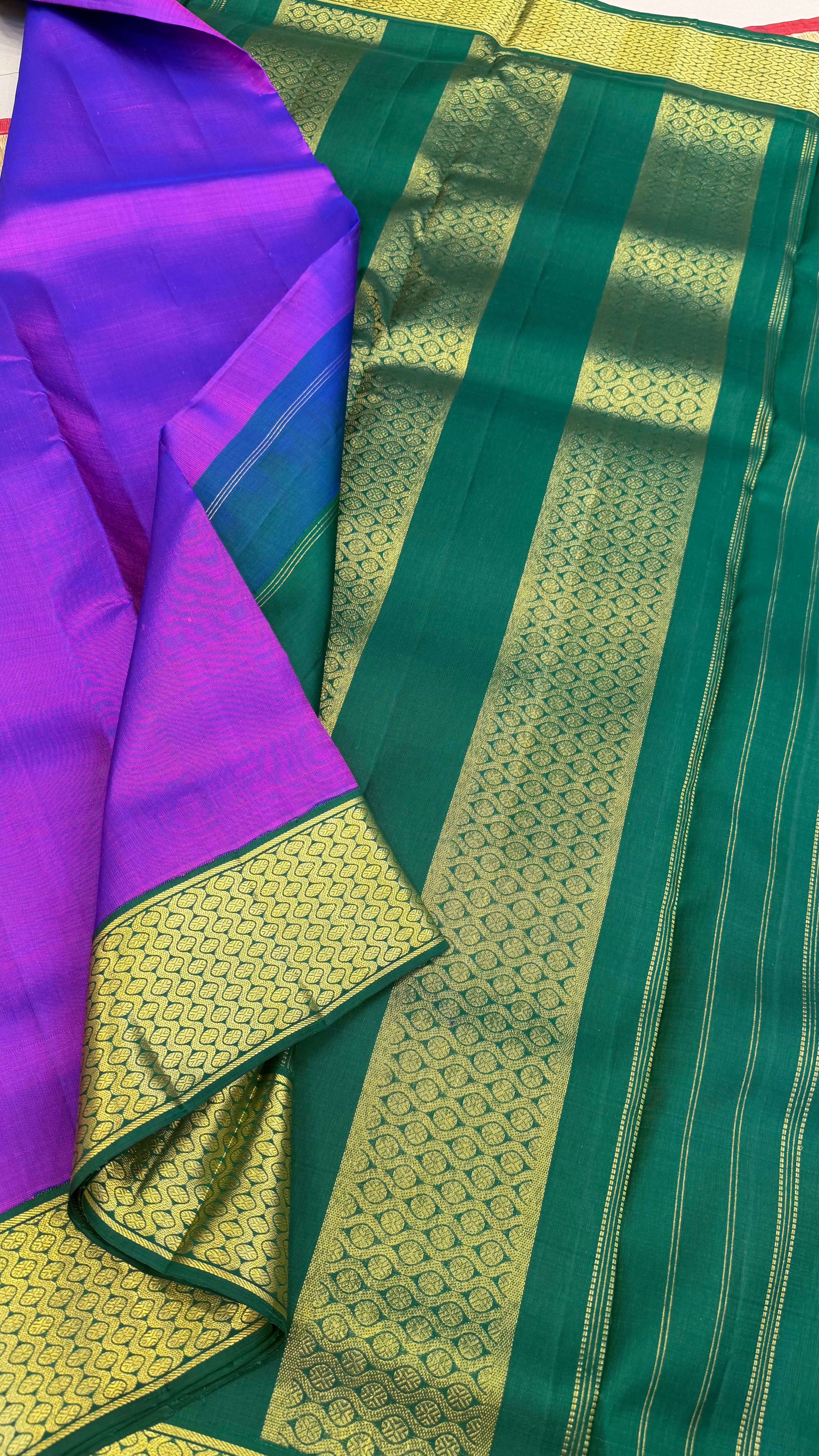 10 yards korvai Kanjipuram silk