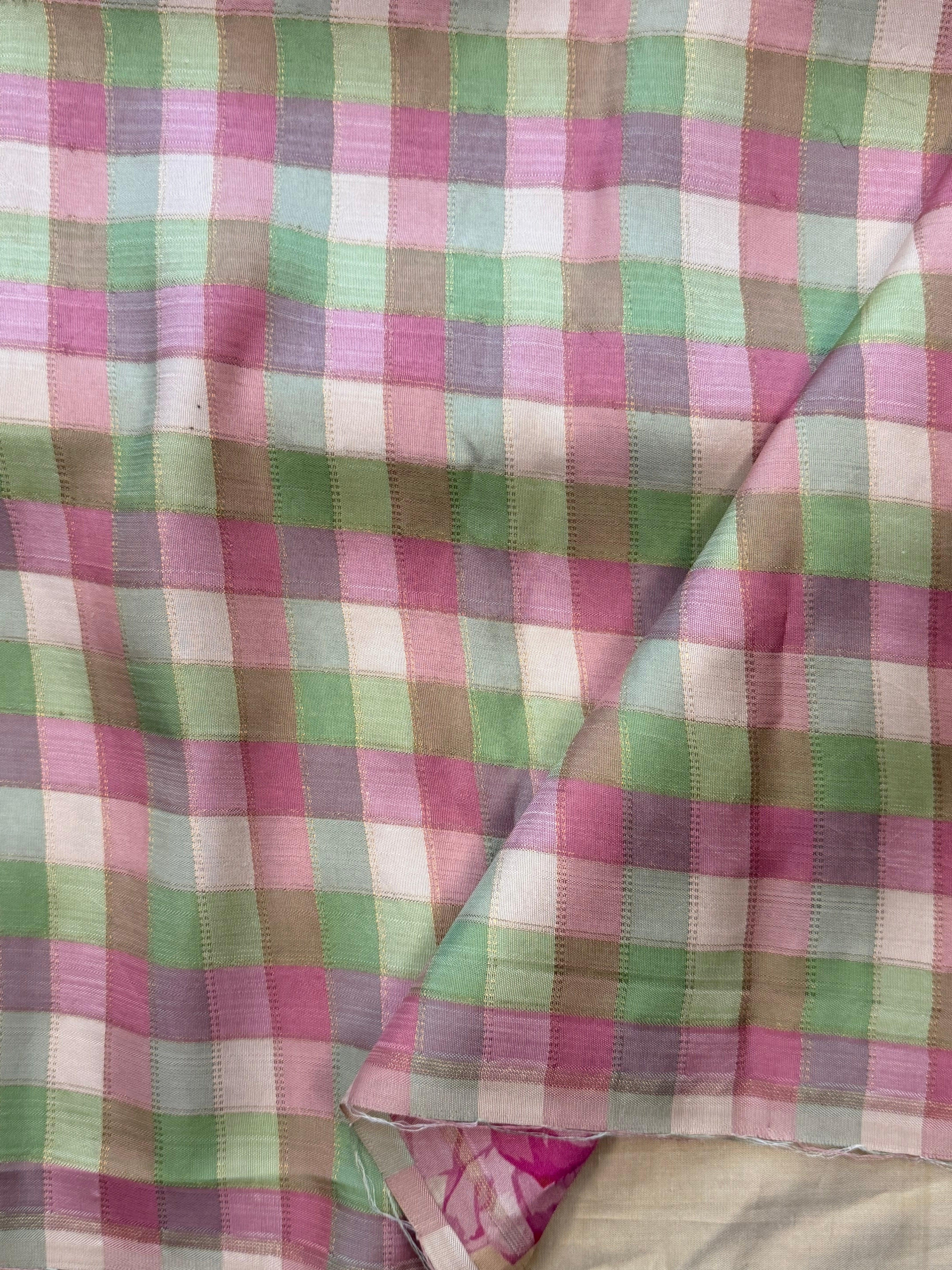 Floral digital printed / pure Zari Kanjipuram silk