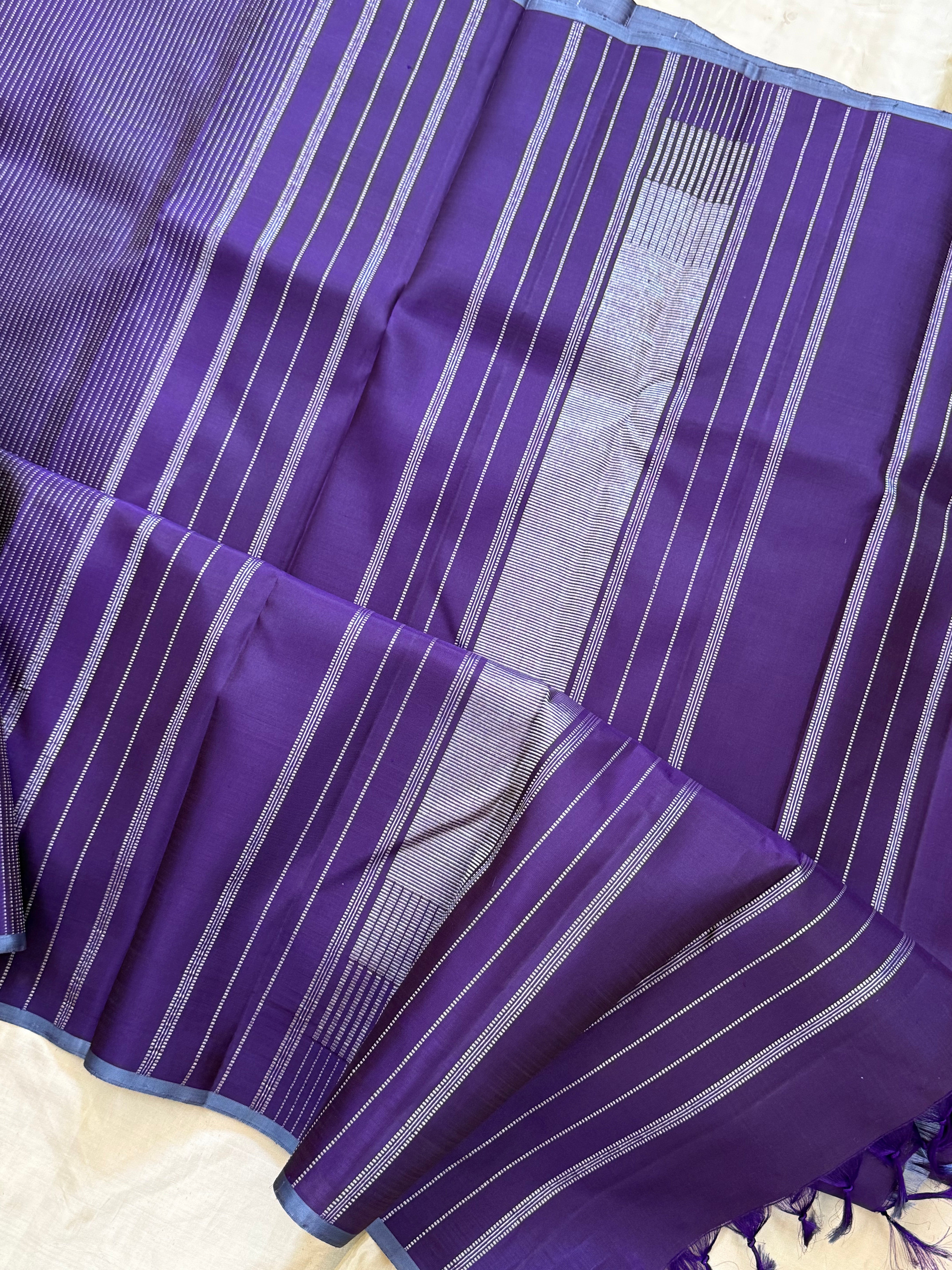 RAISING BODY ZARI LINE /KANJIPURAM SILK SAREE CLSA 10918