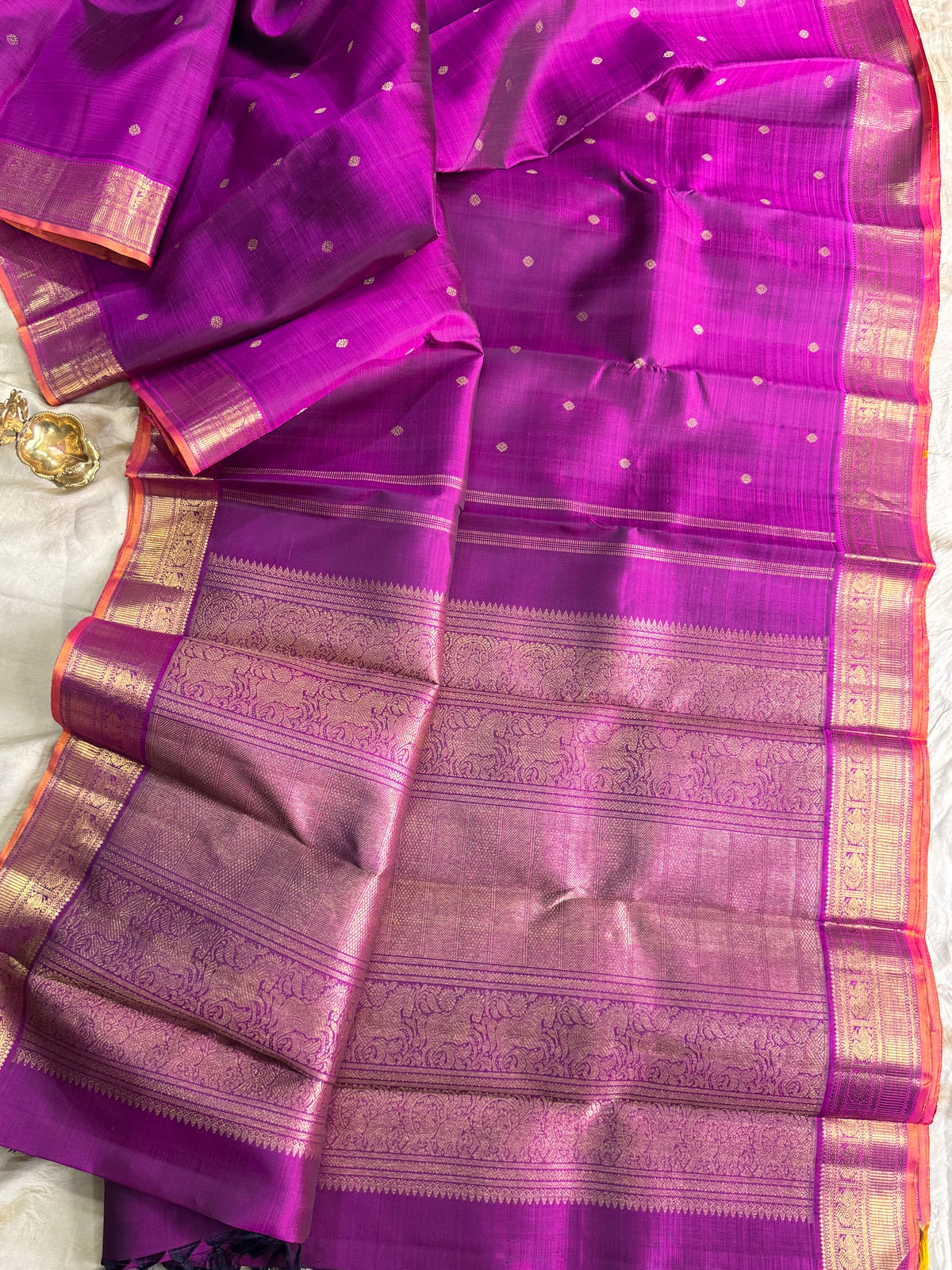 Vadamalli body with pure zari/kanjipuram silk saree clsa 11766