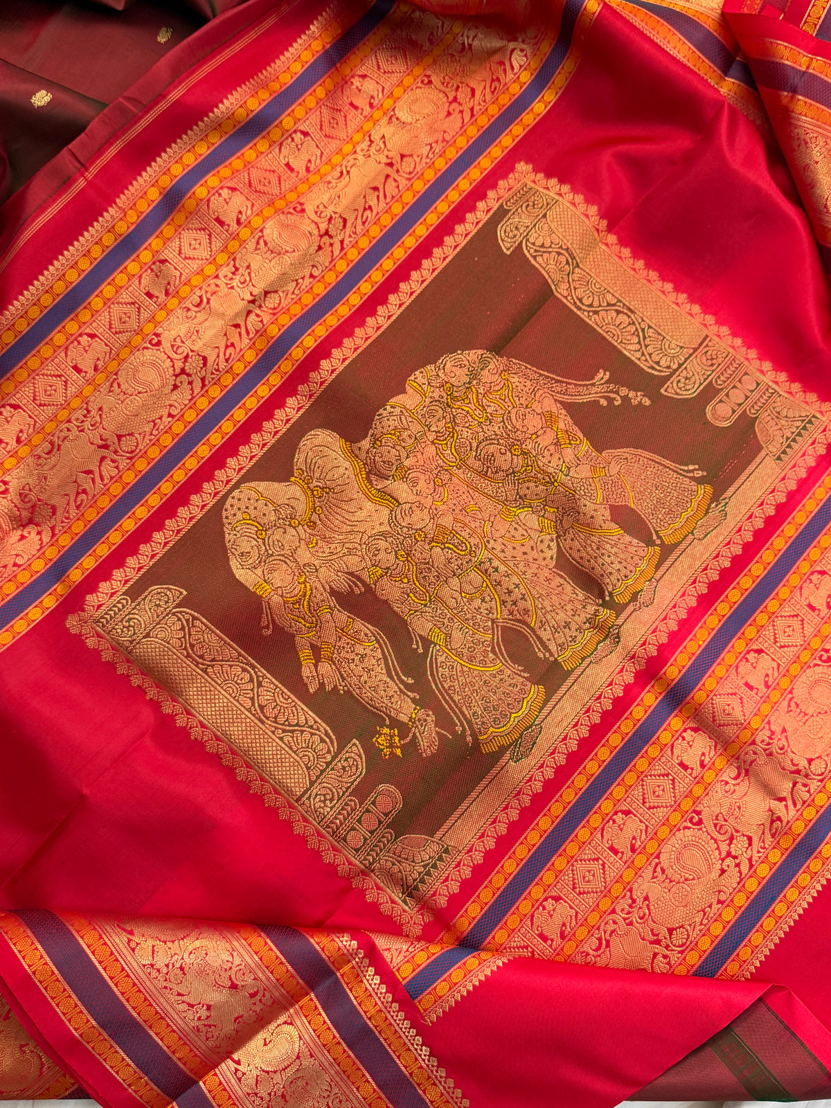 special edition- unique pallu and pure silk sarees clsa 12582