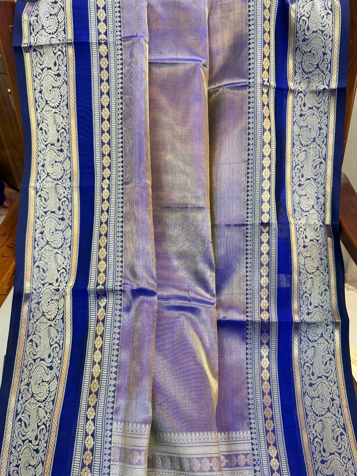 Premium silk cotton- tissue saree /clsa 12636