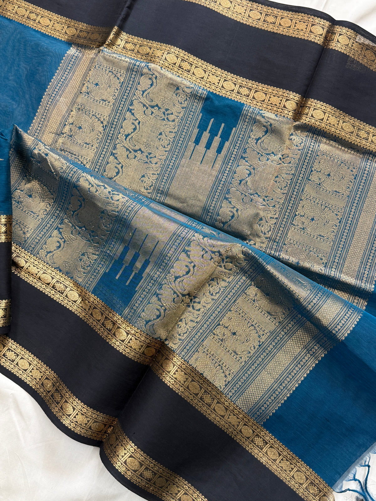 Rama blue kili Butta / silk cotton clsa10226