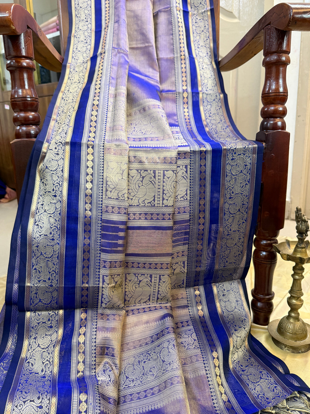 Premium silk cotton- tissue saree /clsa 12636