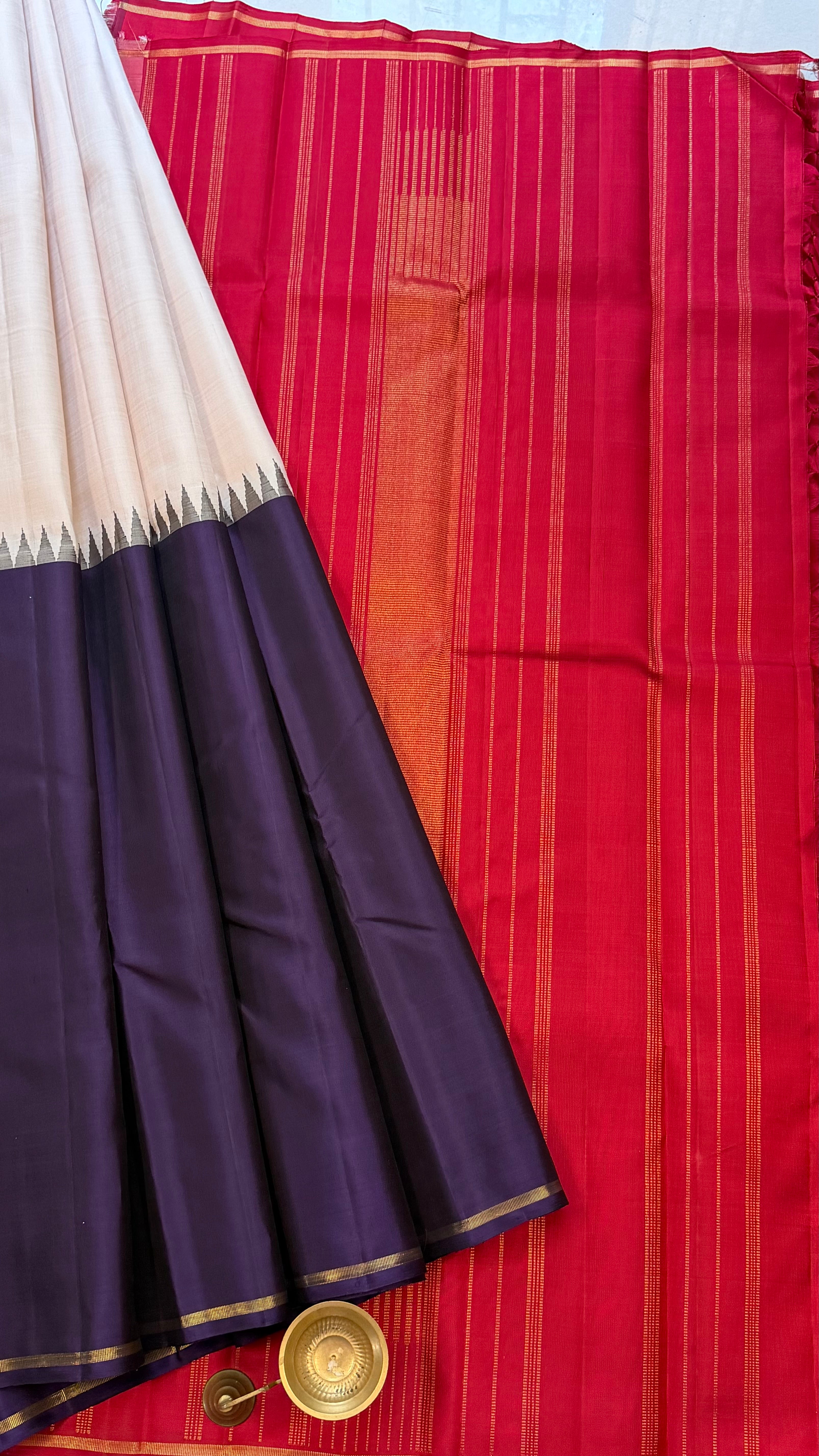 half and half korvai / Kanjipuram silk