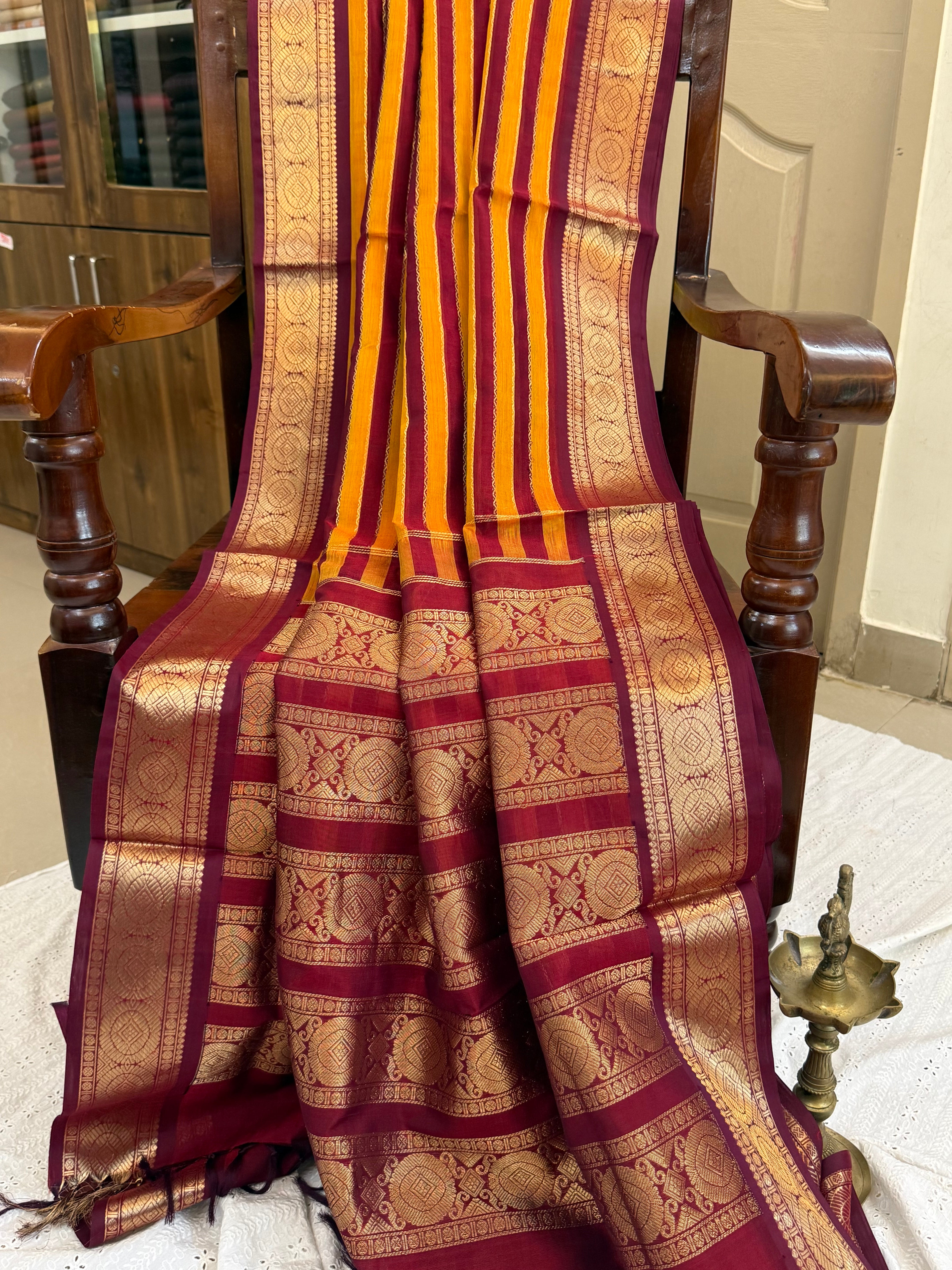 Veldhari Mustard and Araku / Premium Silk Cotton CL9744