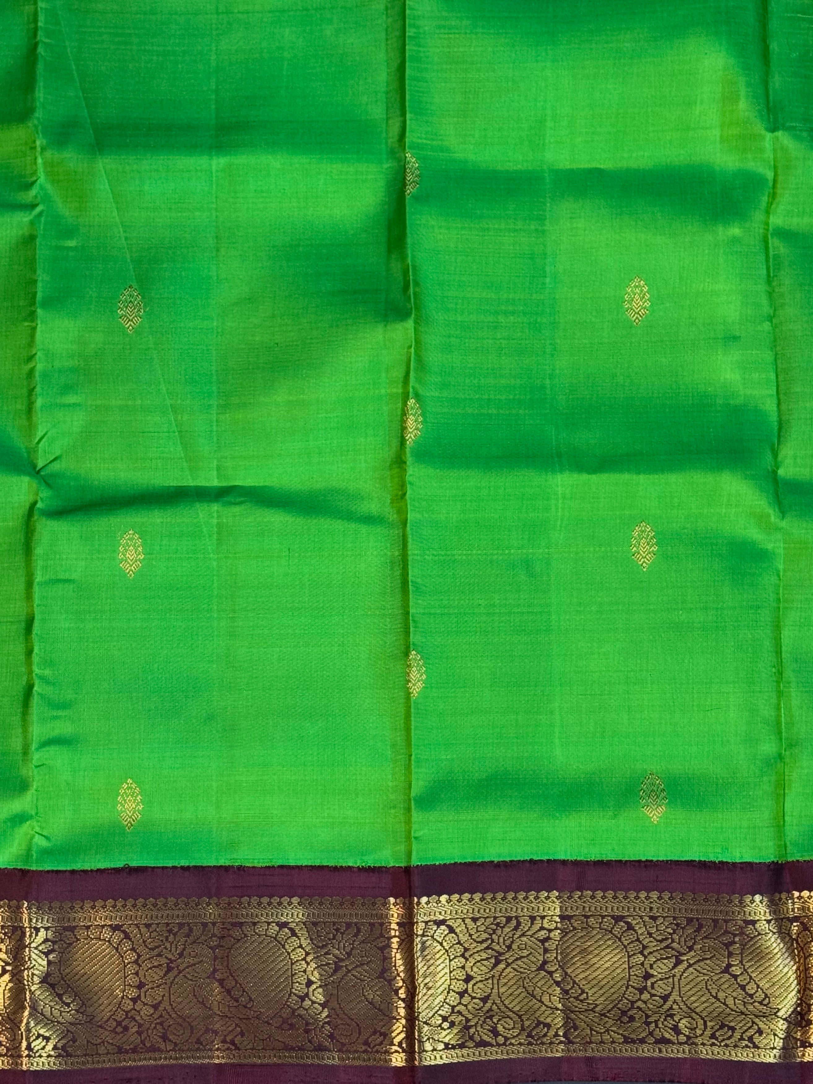 pavadai - 0-3 years paavadai sattai/ kanjipuram silk 9392