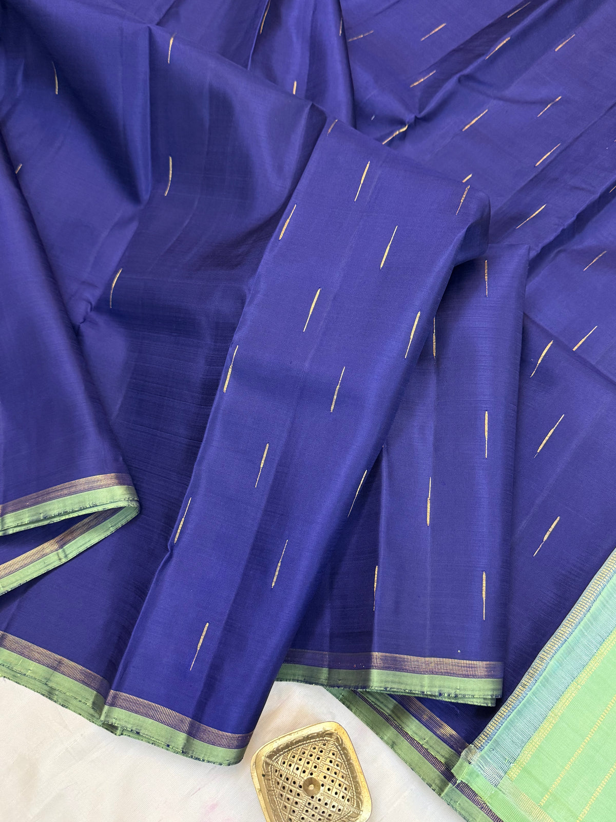 Raindrops border less pure Zari/Kanjipuram silk saree clsa 12801