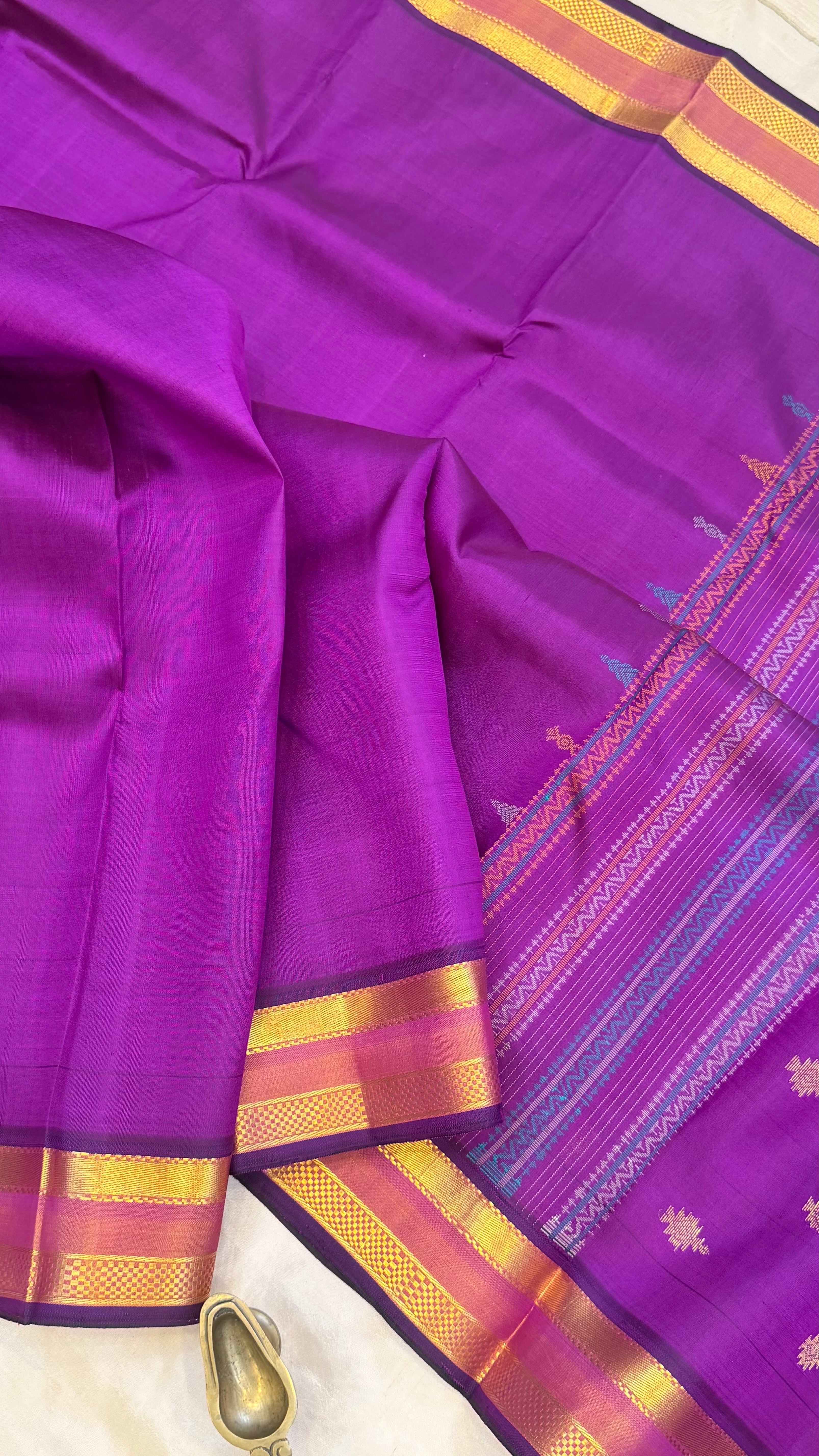 Vadamalli unique pallu/ Arani silk