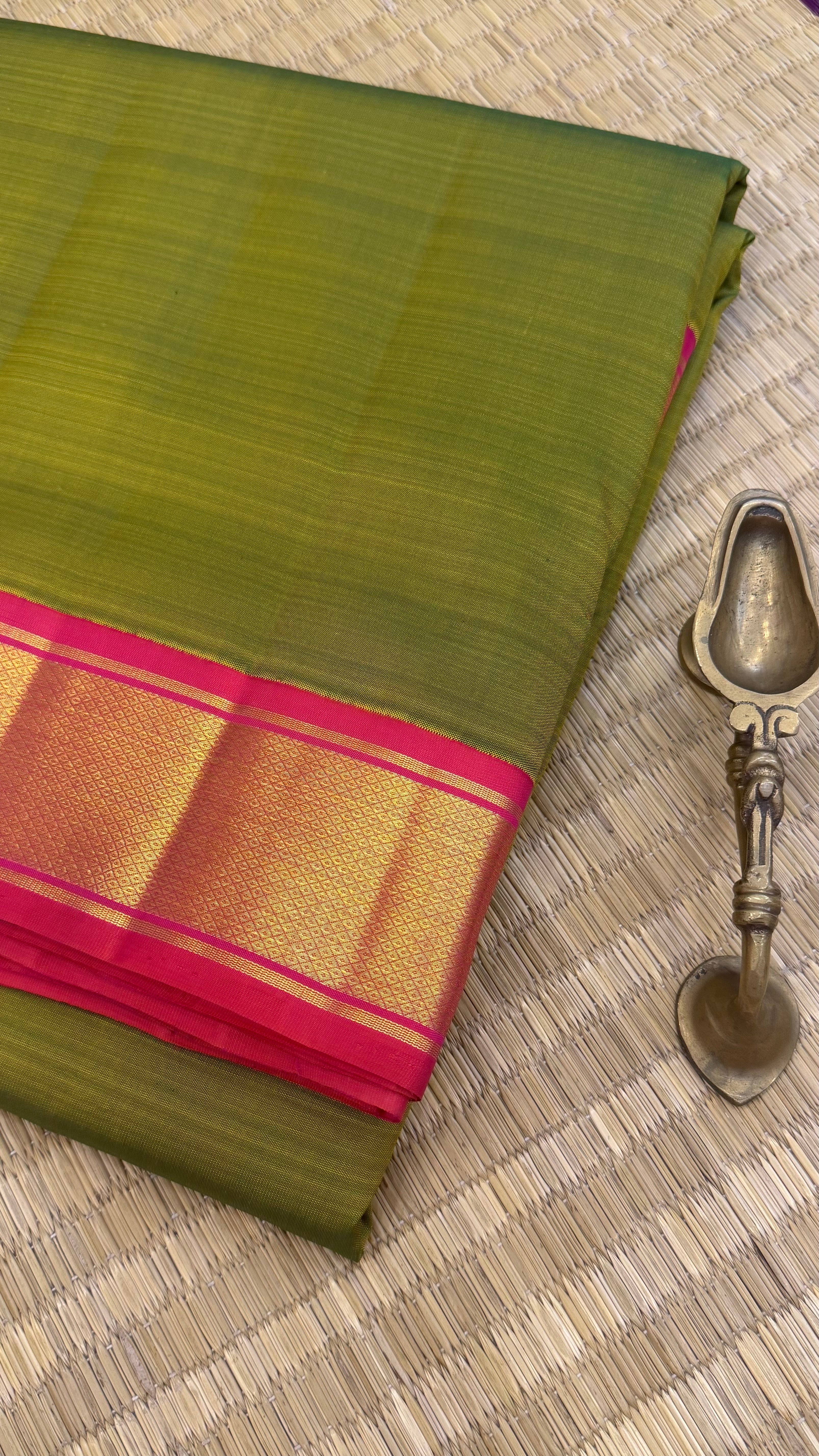 10 yards korvai Kanjipuram silk
