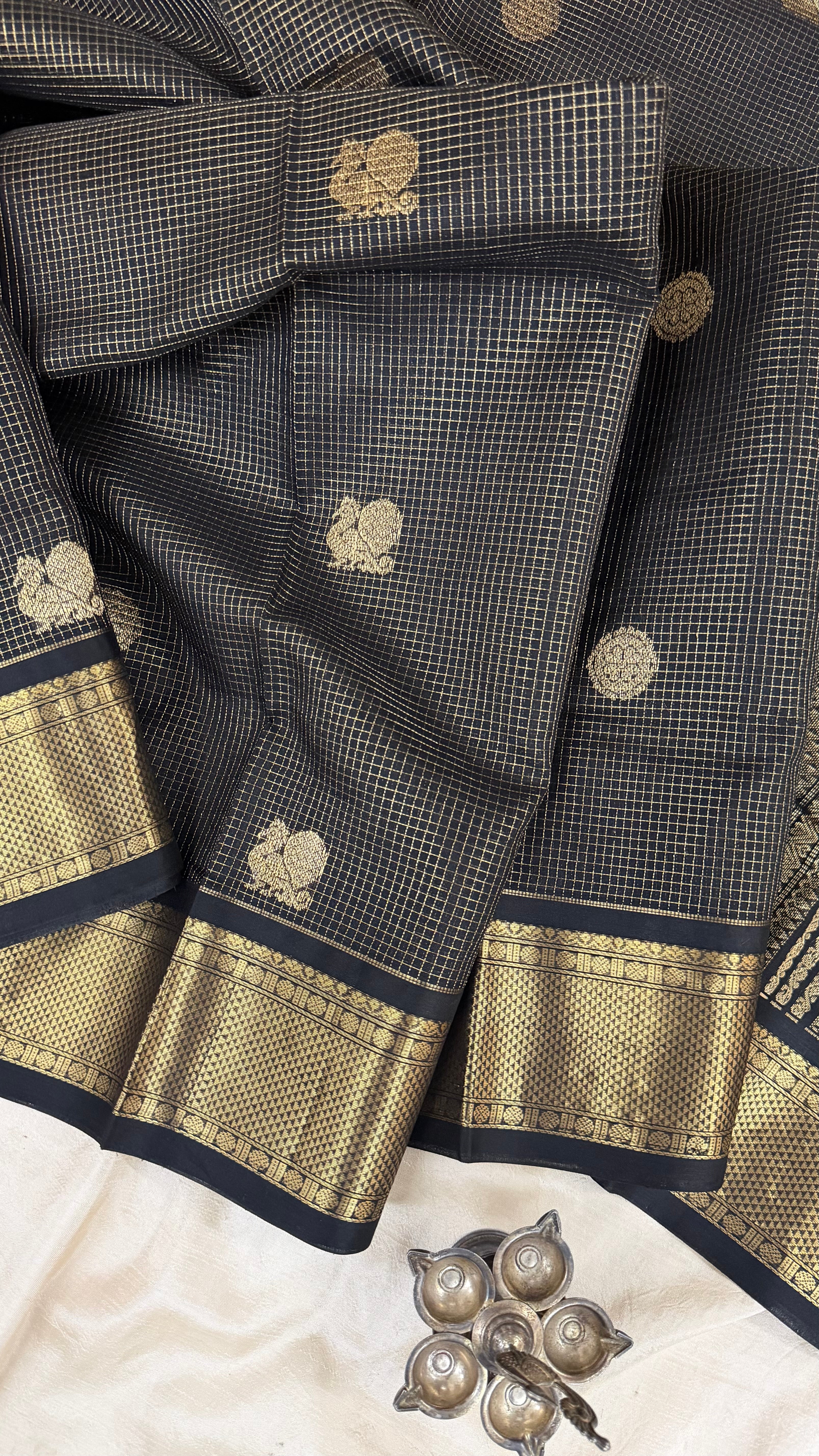 Black Zari kattam / Premium Silk Cotton CLSA5166