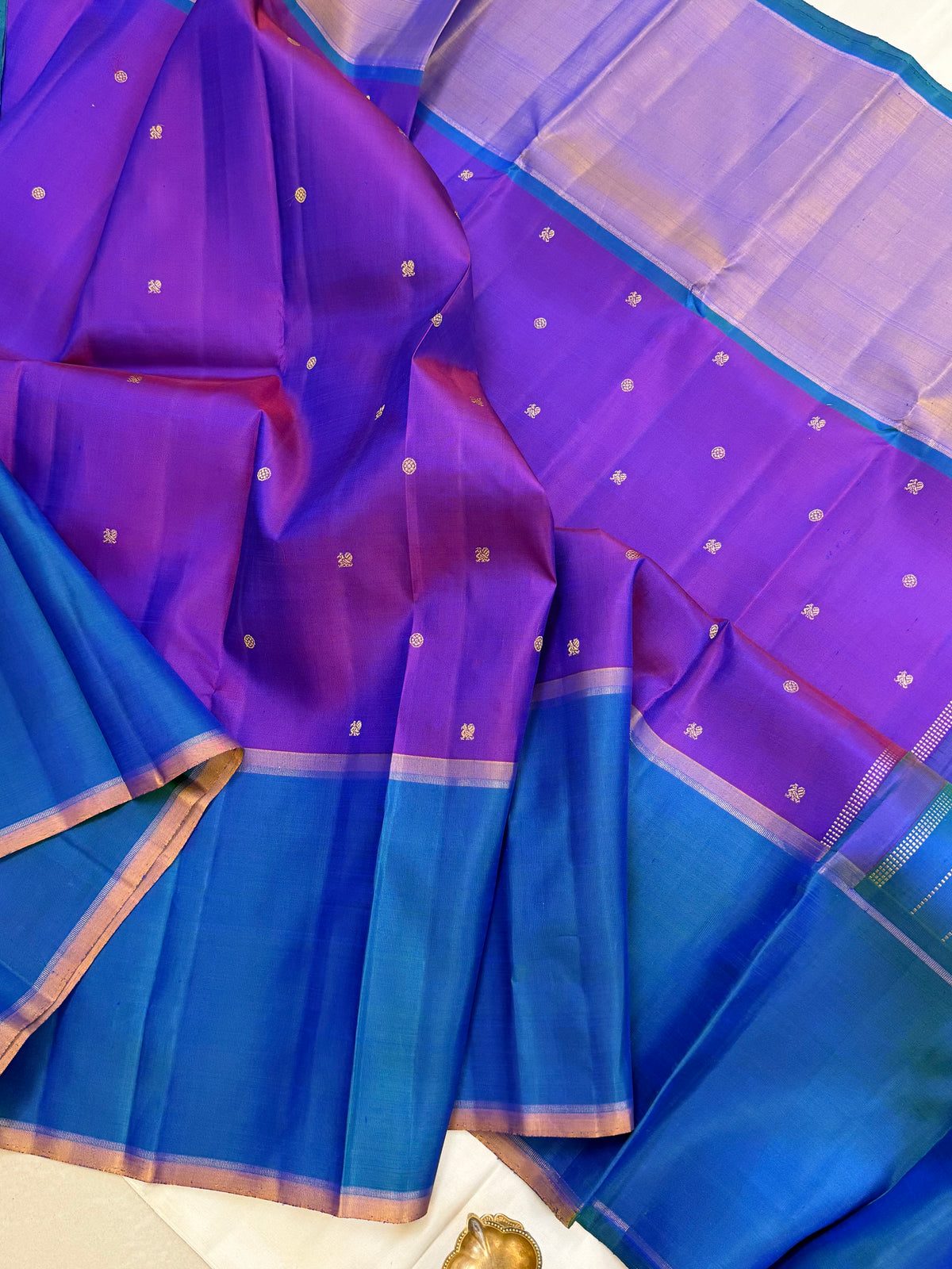Mubbagam ganga jamuna border/ Kanjipuram silk CLSA 10779