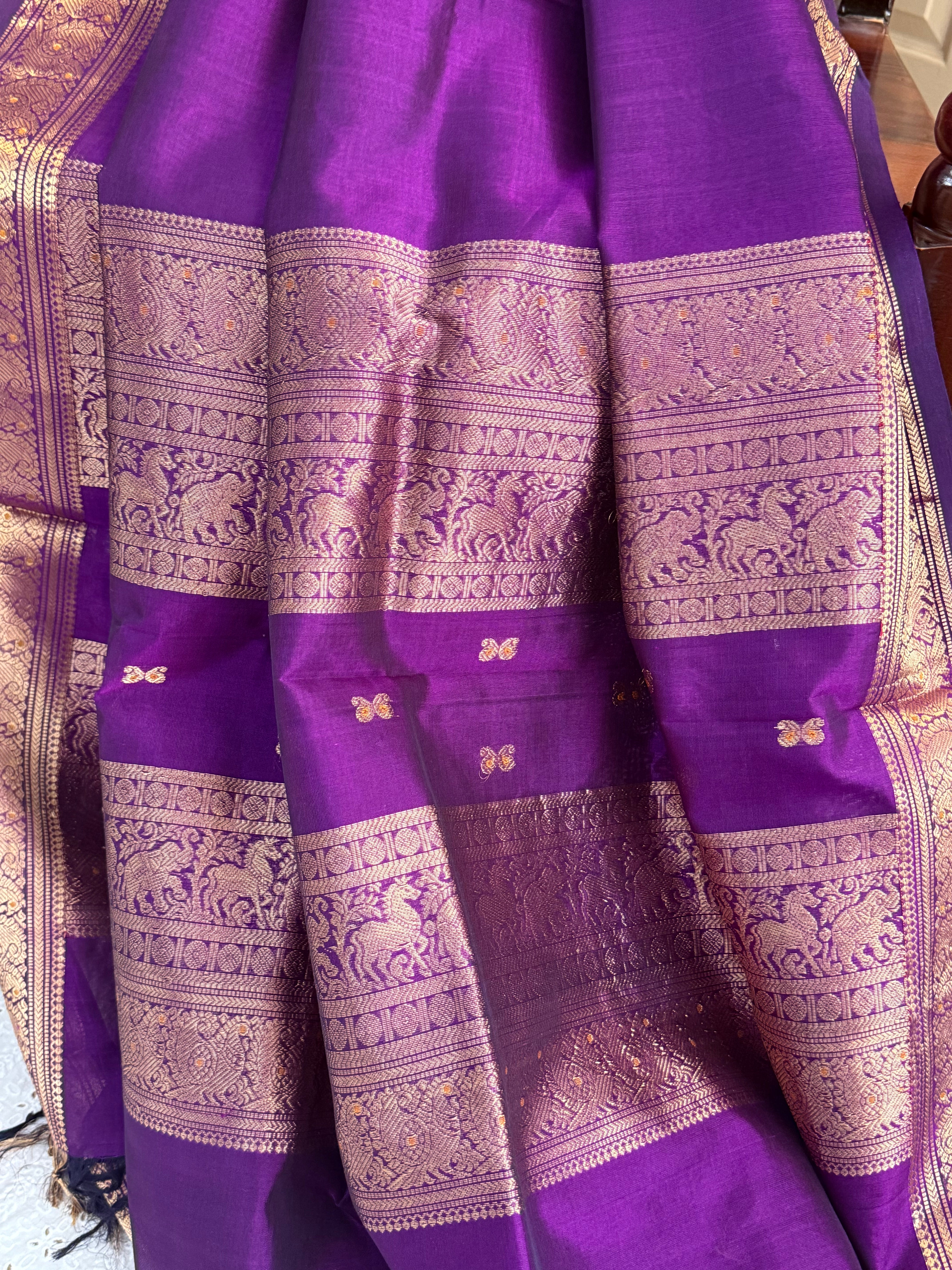 Vadamalli unique pallu / Silk Cotton
