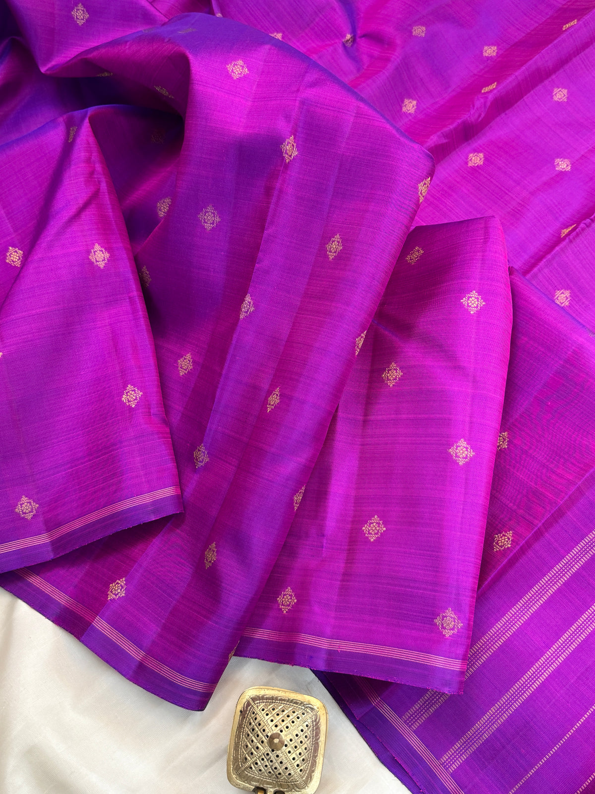 Majenta body Zari Butta/ kanjipuram silk saree clsa 12357