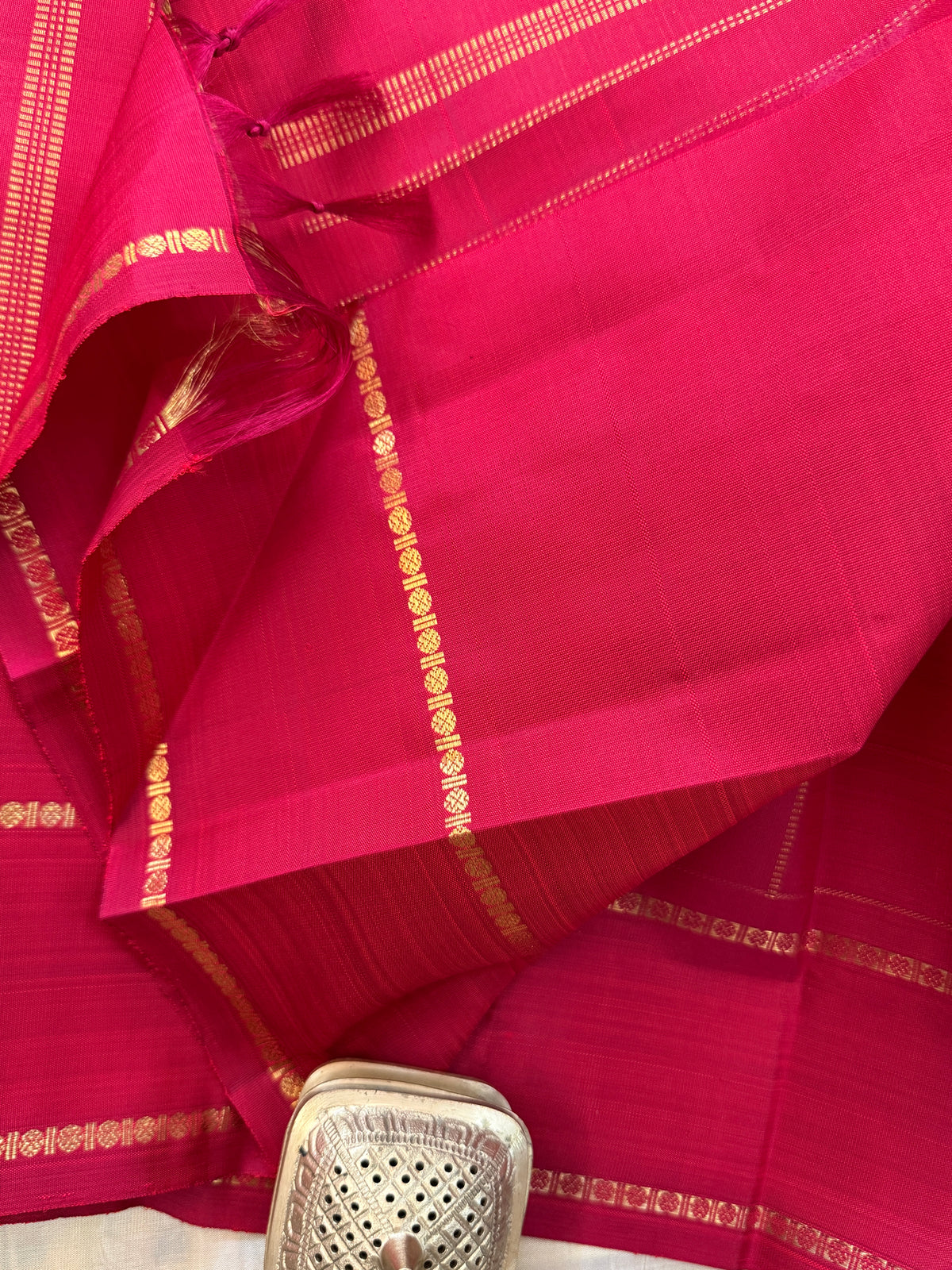 Red Zari Kattam / kanjipuram silk saree clsa 11594