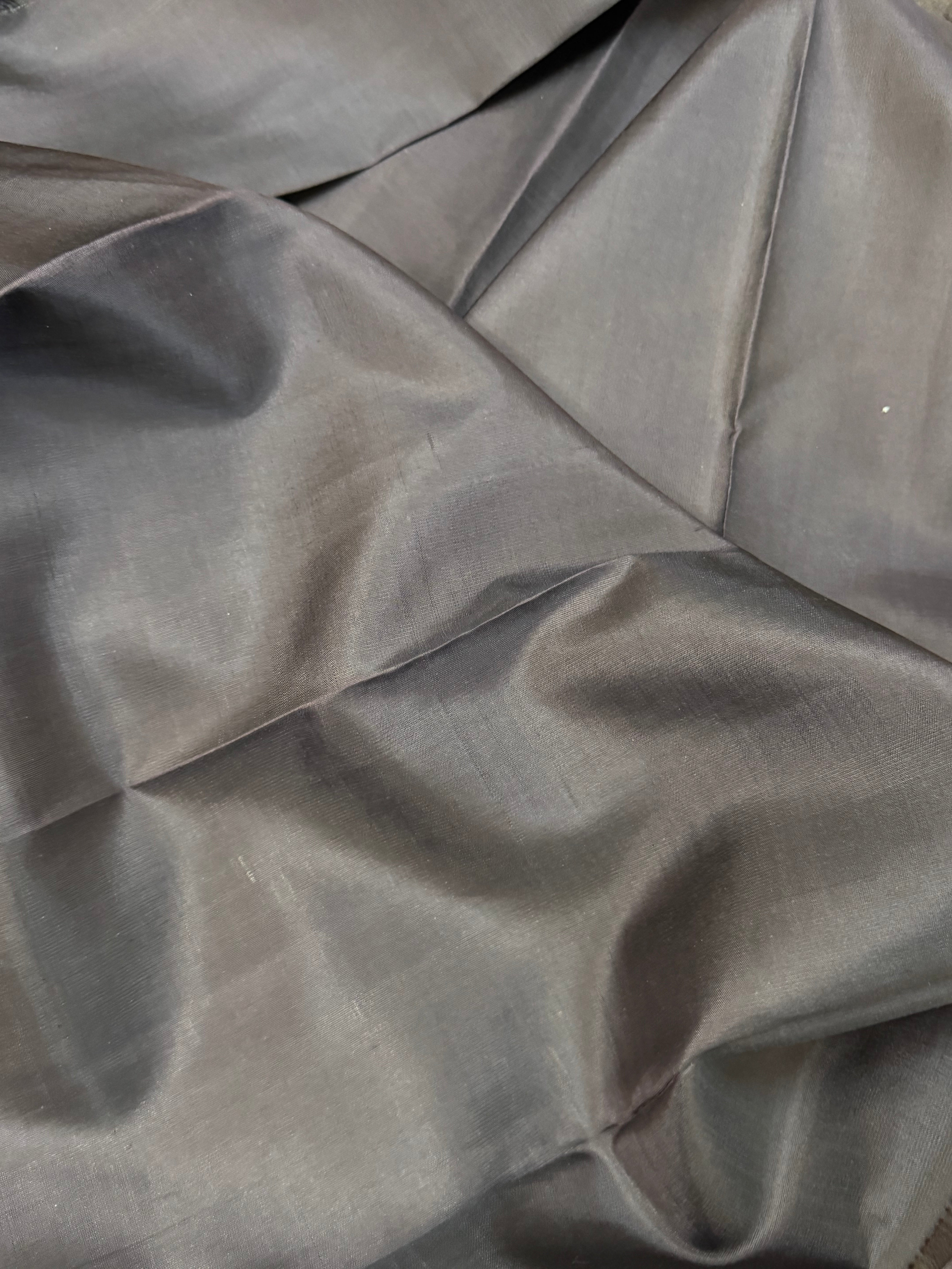 Kattam irutalaipakshi borderless pure kanjipuram silk saree