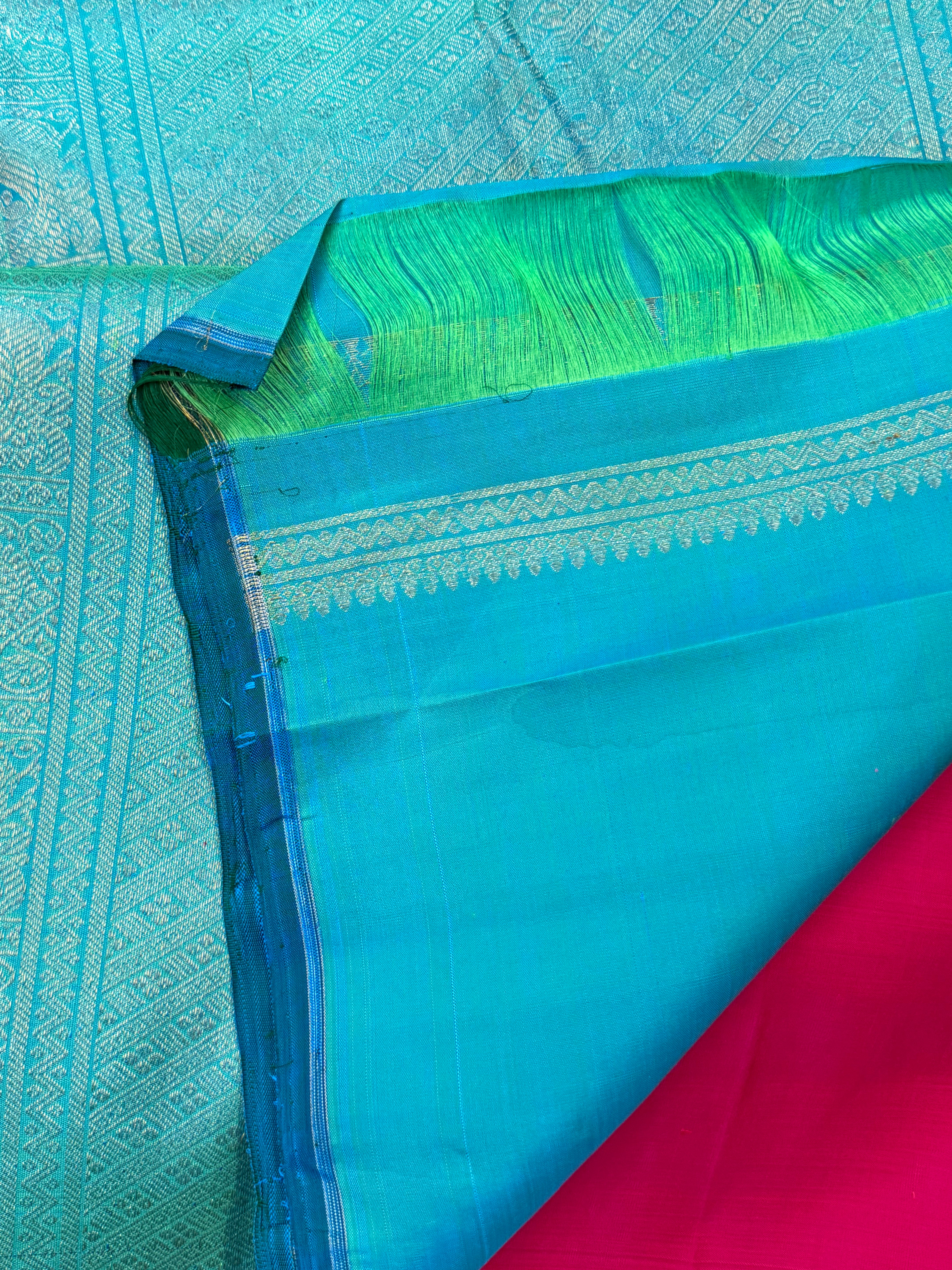 Pink kolam butta / kanjipuram silk CL9966