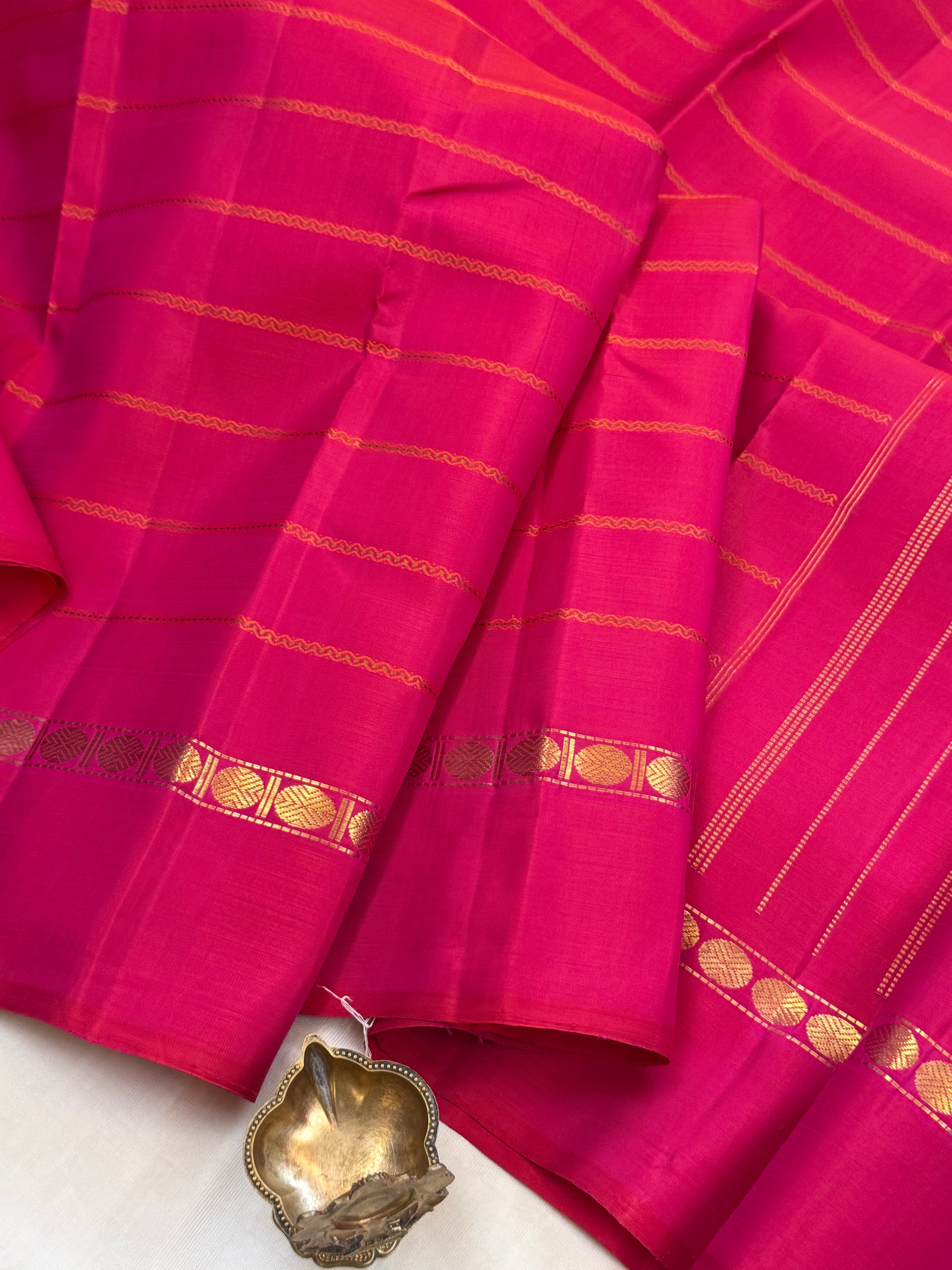 Pink veldhari poun pet 2g Kanjipuram silk CLSA11022