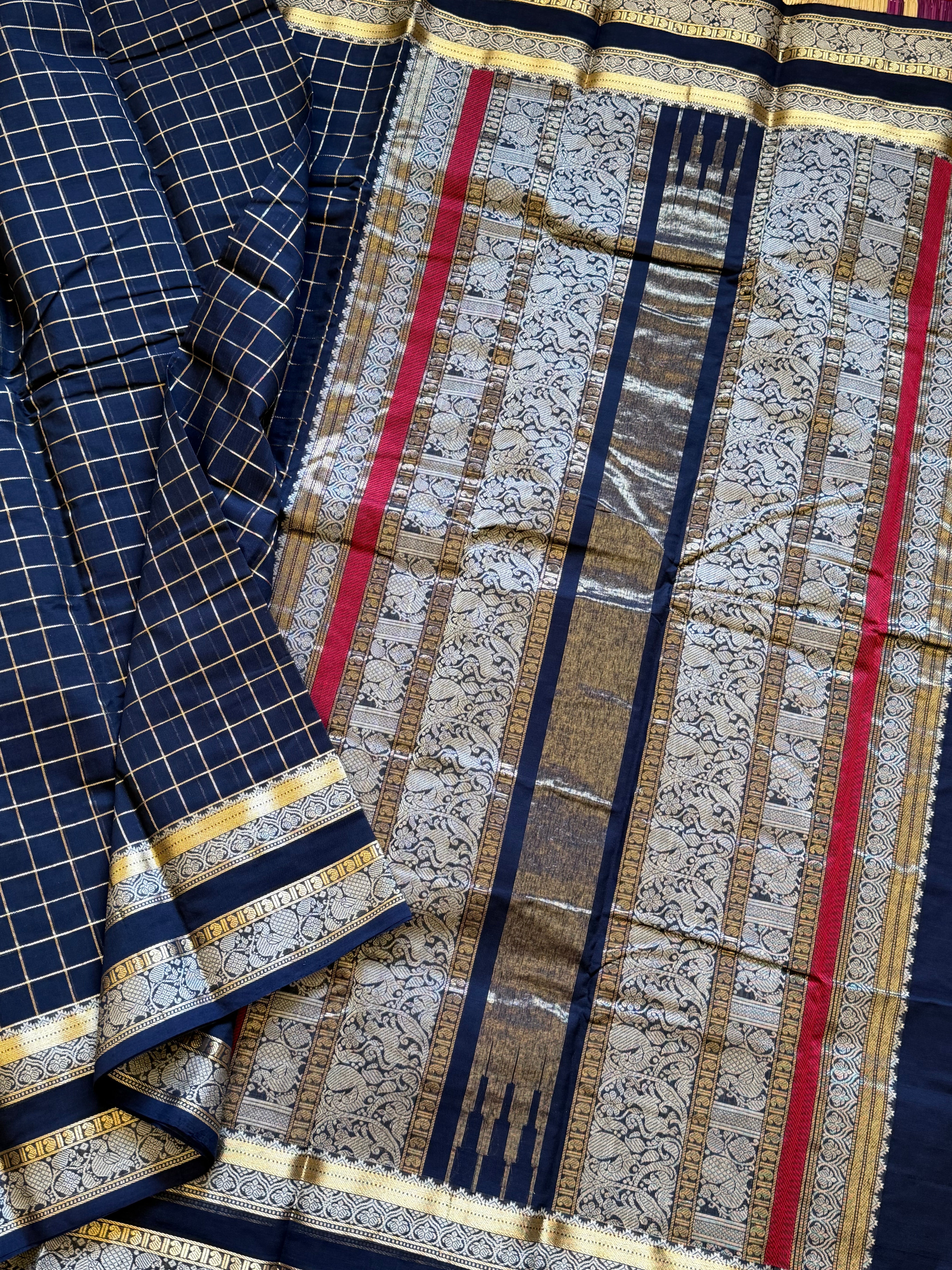 Dark blue retta pet / Kanchi cotton