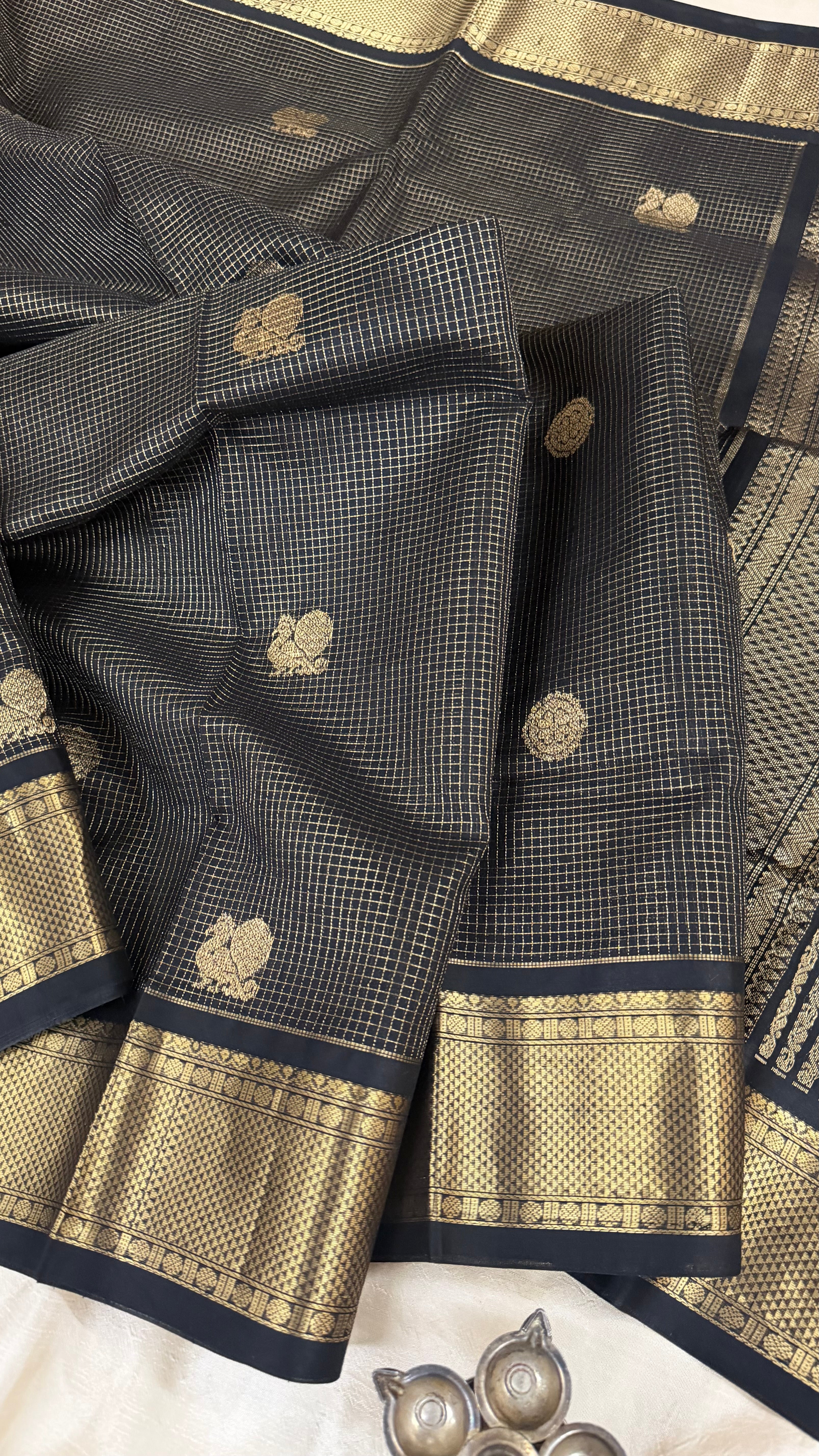 Black Zari kattam / Premium Silk Cotton CLSA5166