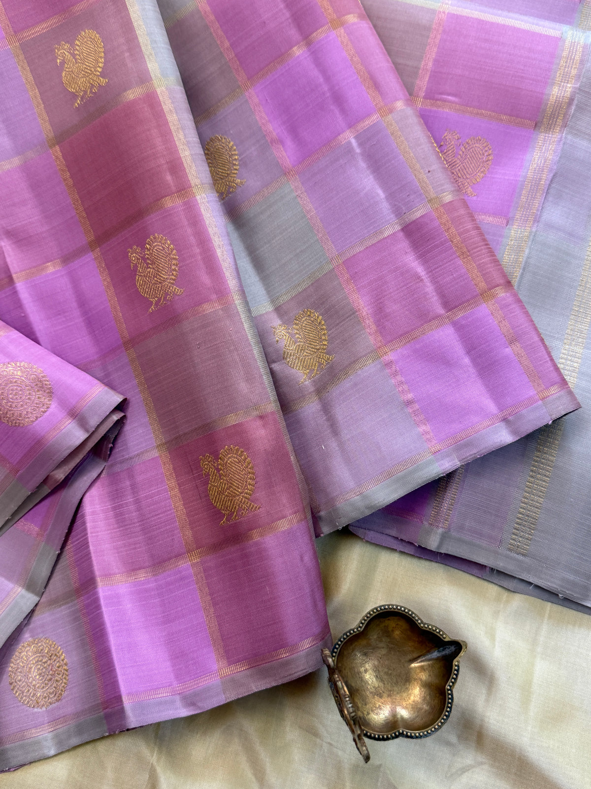 Pastel Paalum Pazhamum Kattam/ Kanjipuram silk saree clsa 11630