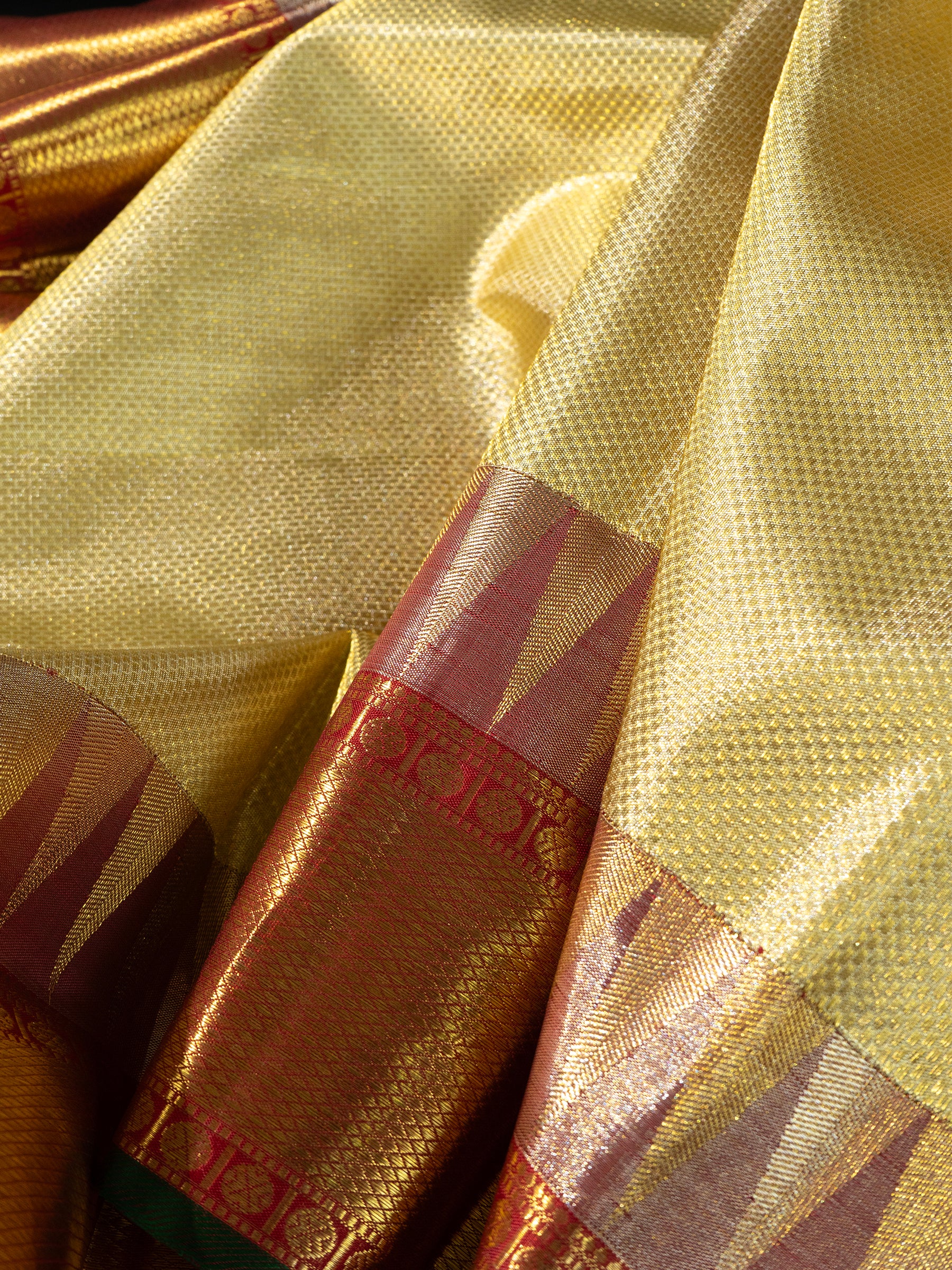 Tissue saree brocade one of a kind pure Zari Kanjipuram saree
