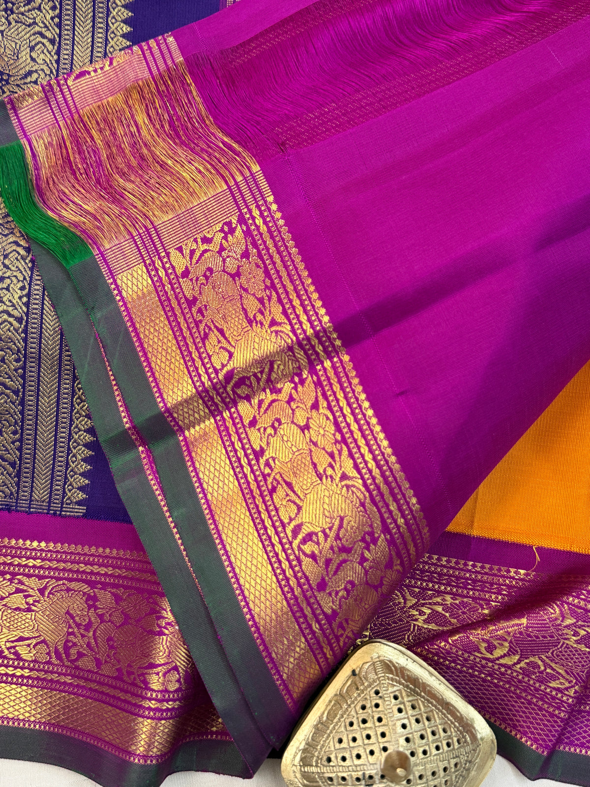 Triple Palla with Korvai / Kanjipuram Silk Saree CLSA11423