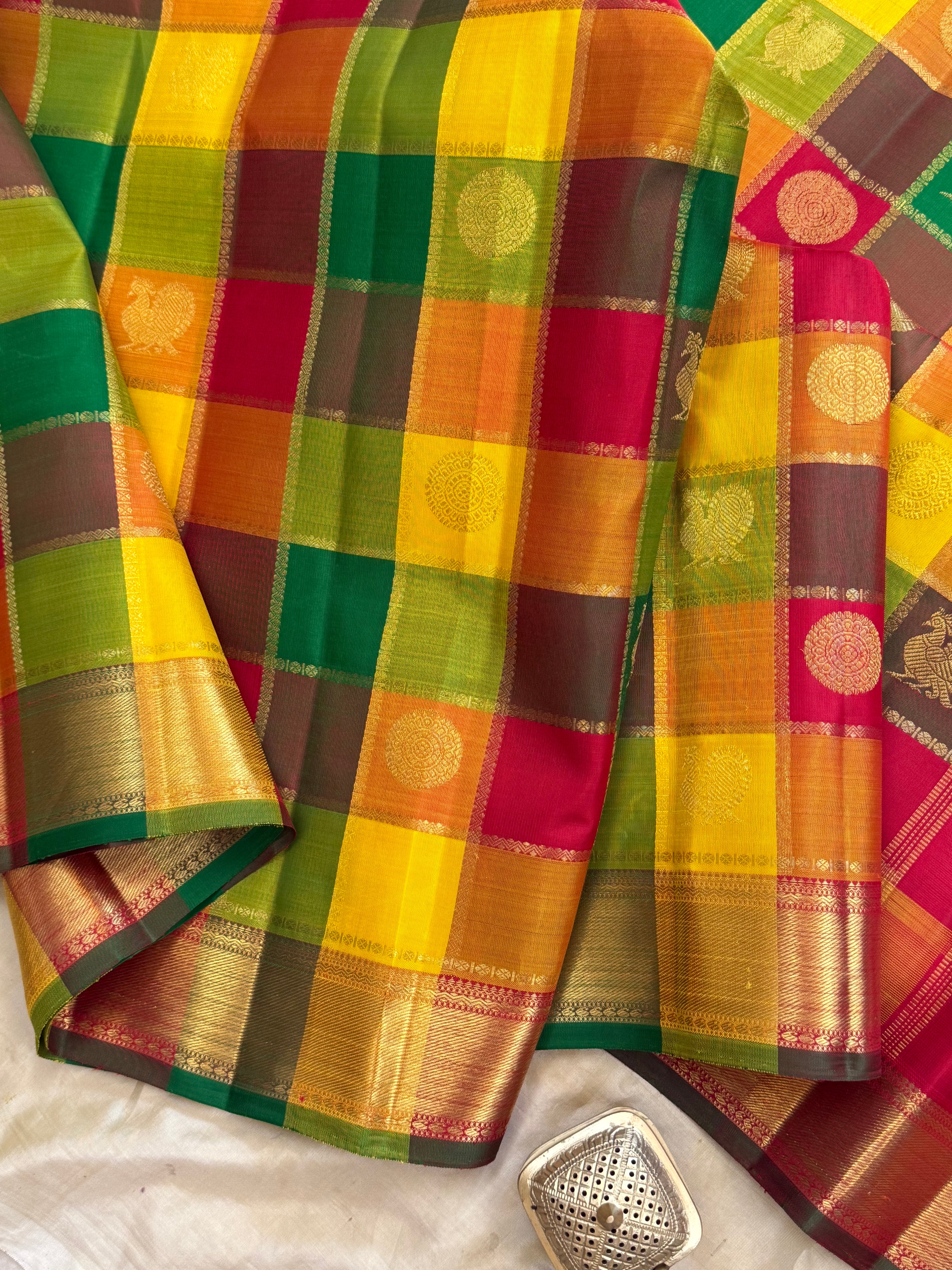 Vintage Paalum pazhum Kattam/kanjipuram silk /CLSA10490