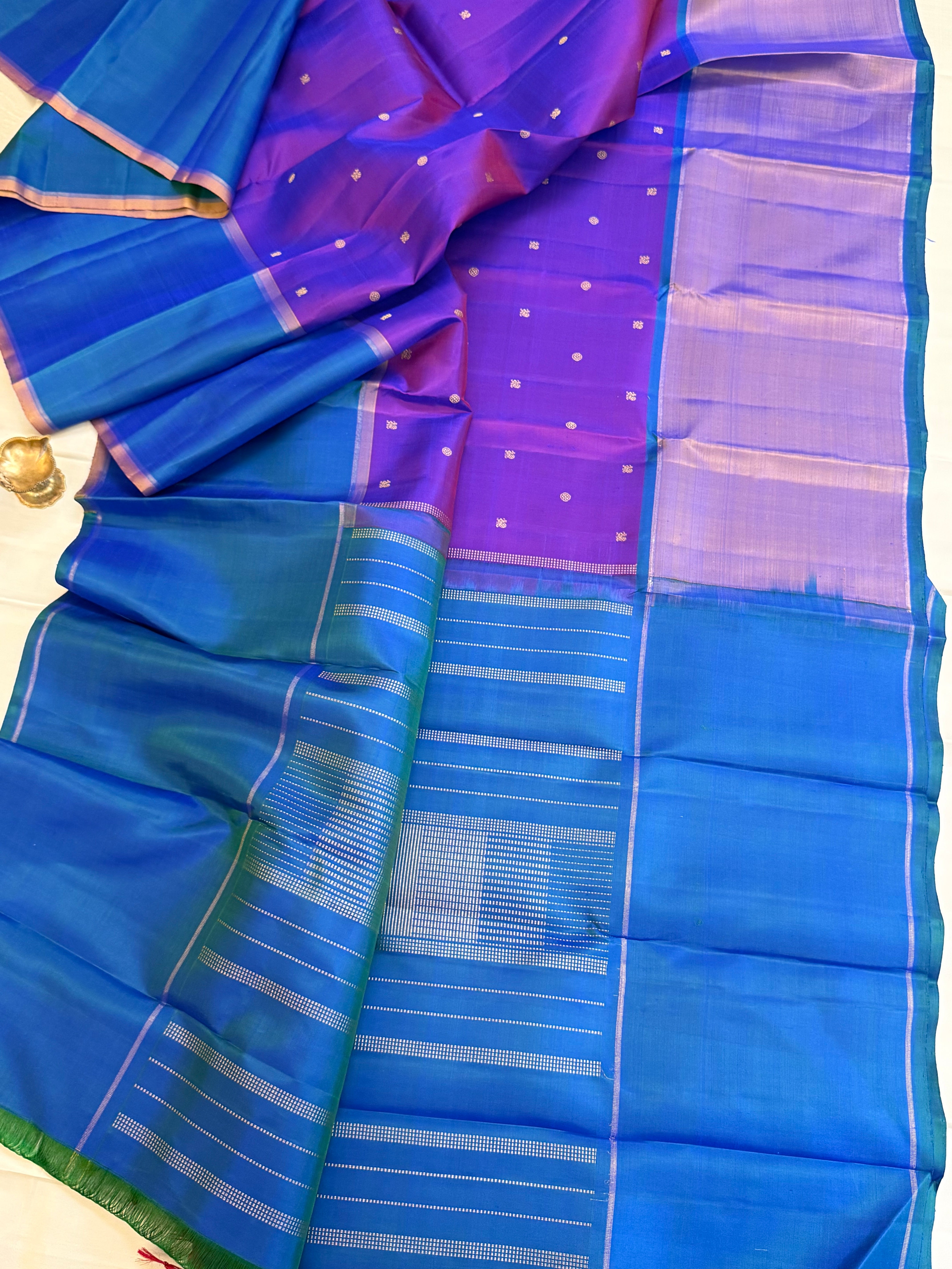Mubbagam ganga jamuna border/ Kanjipuram silk CLSA 10779