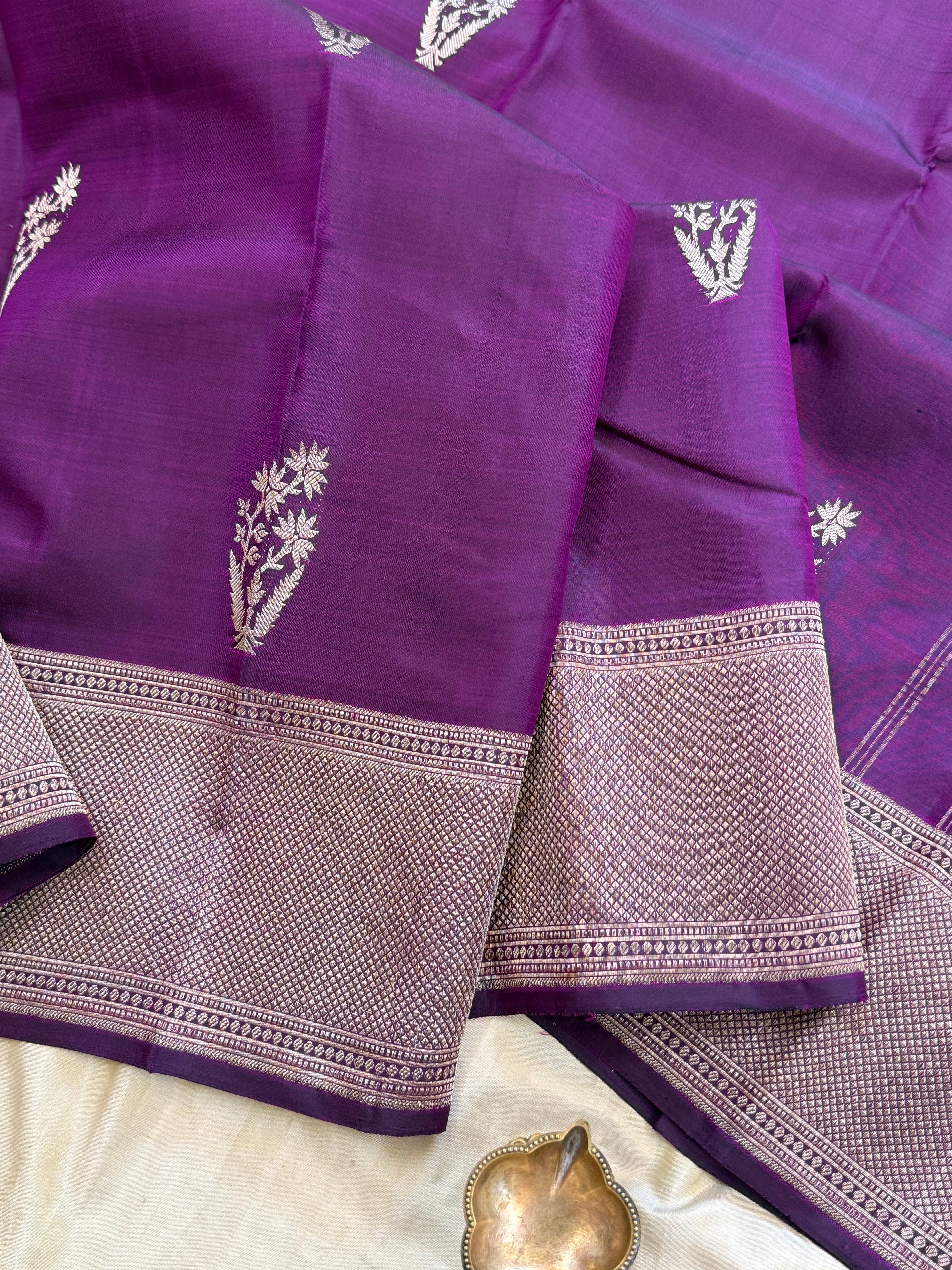Purple colour body / Arani Silk Saree CLSA8487