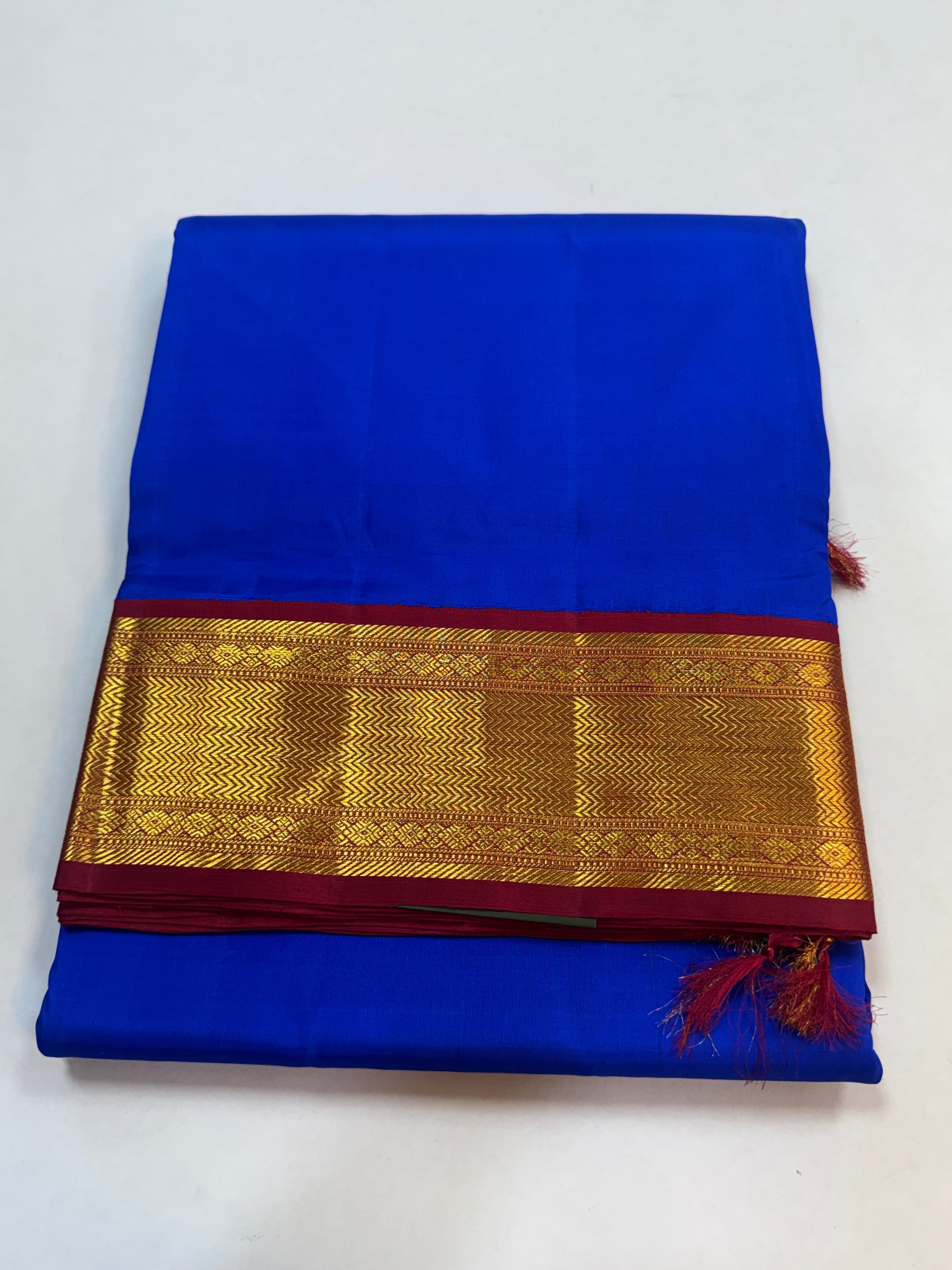 2g ms blue kai korvai 10 yardssaree